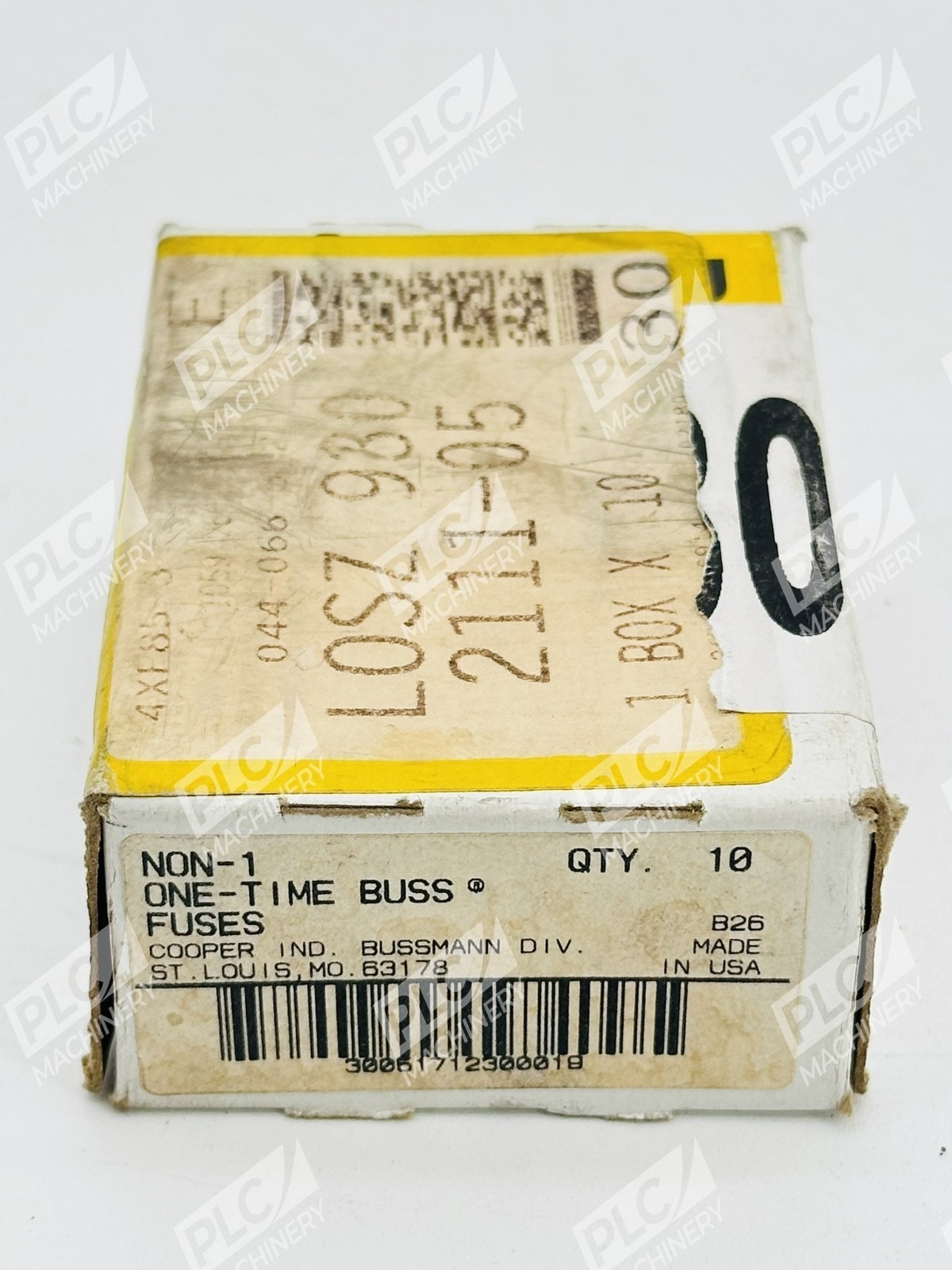 Bussmann NON-1 One-Time General Purpose Fuse Box of 10 - Image 3