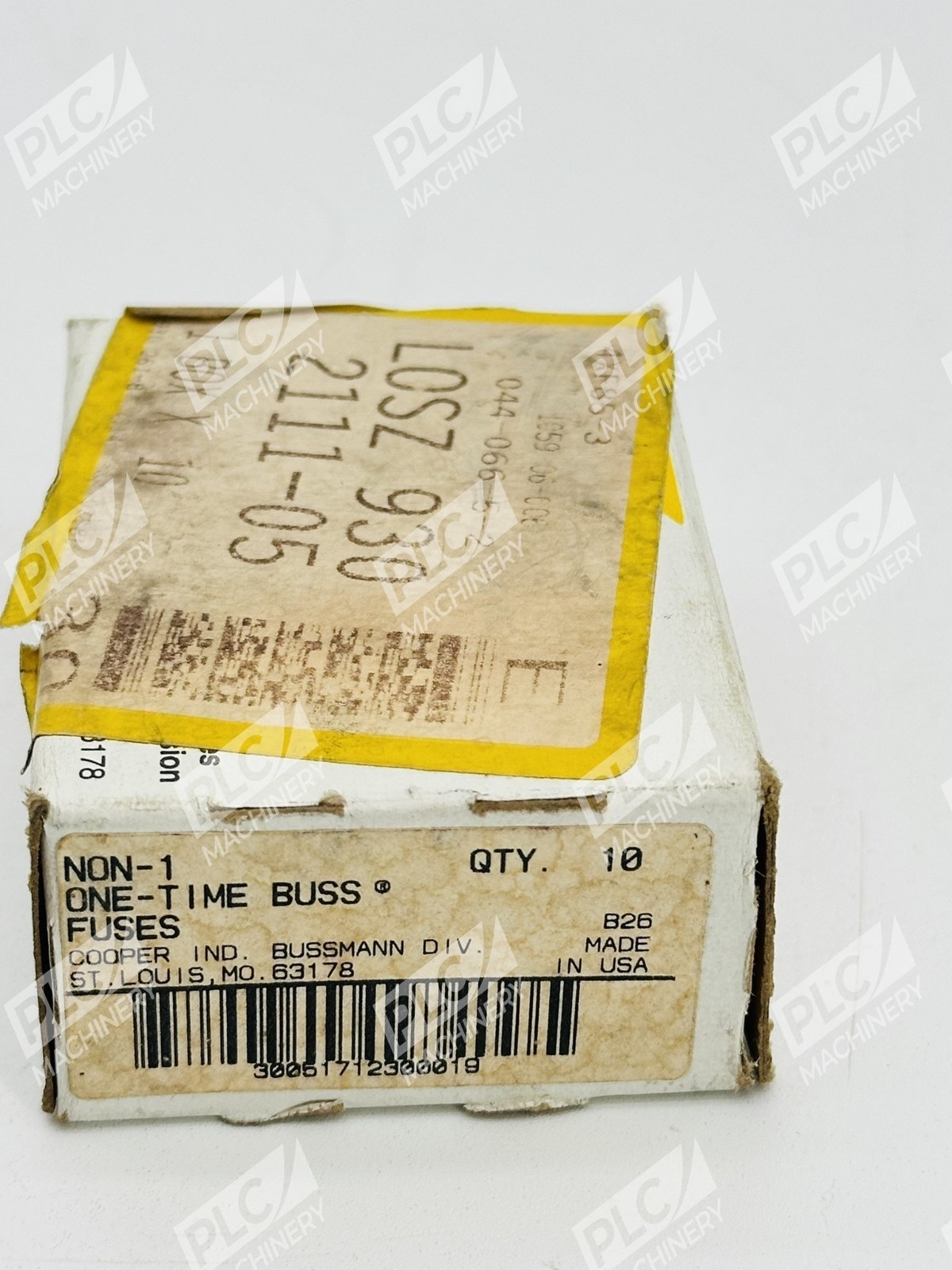 Bussmann NON-1 Class K5 One-Time Fuse 1A 250V Box of 10 - Image 2