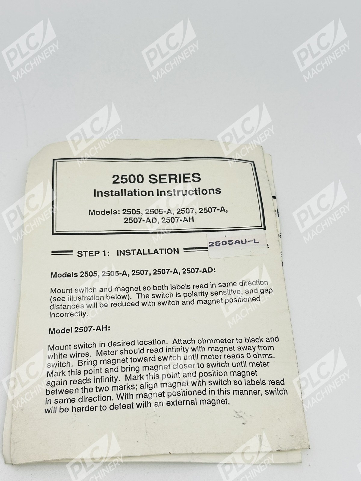 Sentrol 2505AU-L Industrial Surface Mount Magnetic Contact Switch - Image 2