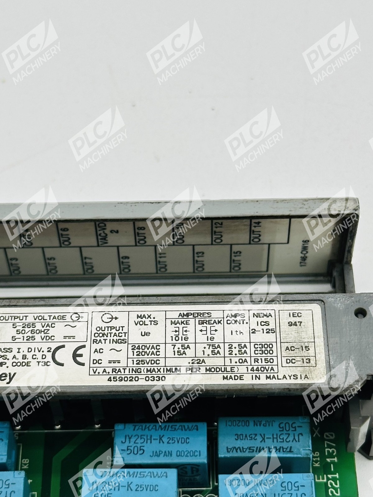 Allen Bradley 1746-OW16 SLC 500 Output Module Ser C - Image 7