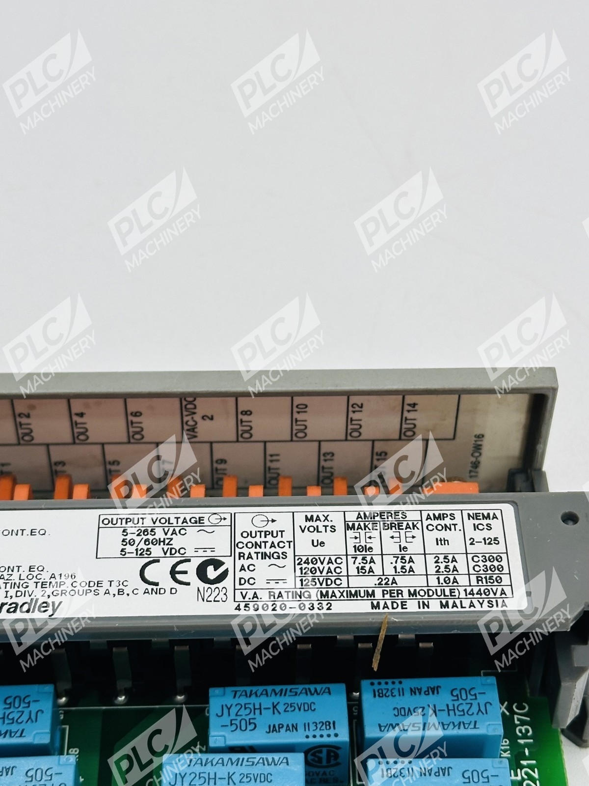 Allen Bradley 1746-OW16 Output Module SLC 500 Ser D - Image 8
