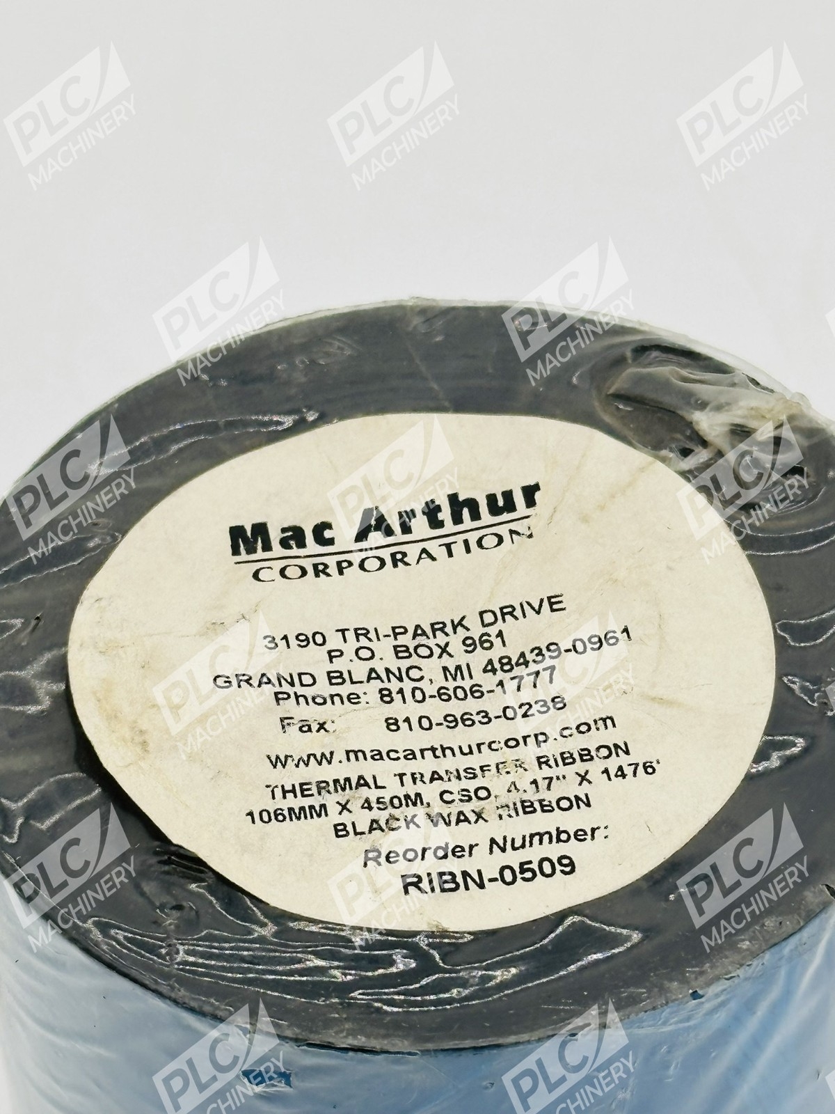 MacArthur RIBN-0509 Black Wax Thermal Transfer Ribbon - Image 3