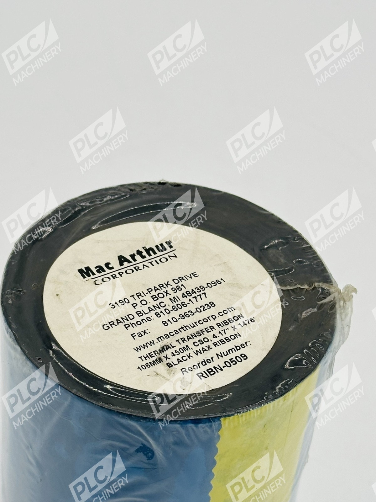 MacArthur RIBN-0509 Thermal Transfer Black Wax Ribbon - Image 3