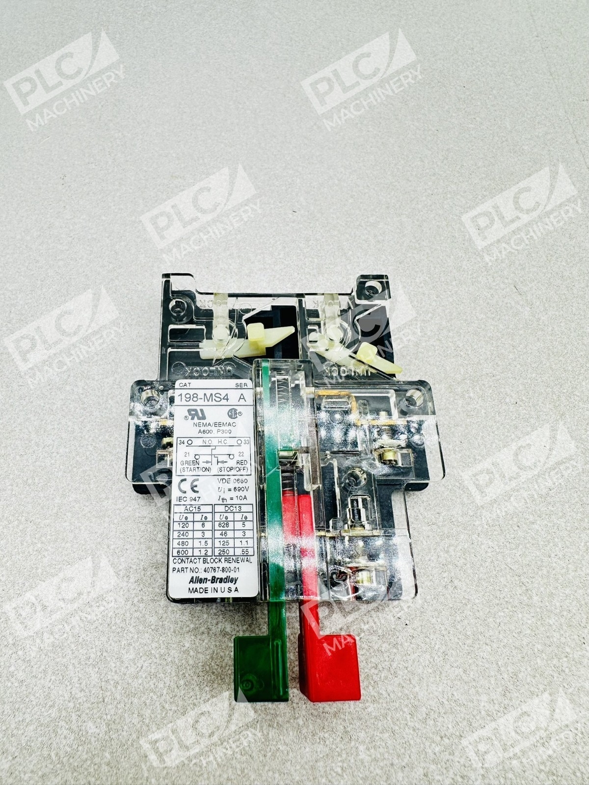 Allen Bradley 198-MS4 Bulletin 198 Push Button Switch Ser A - Image 4