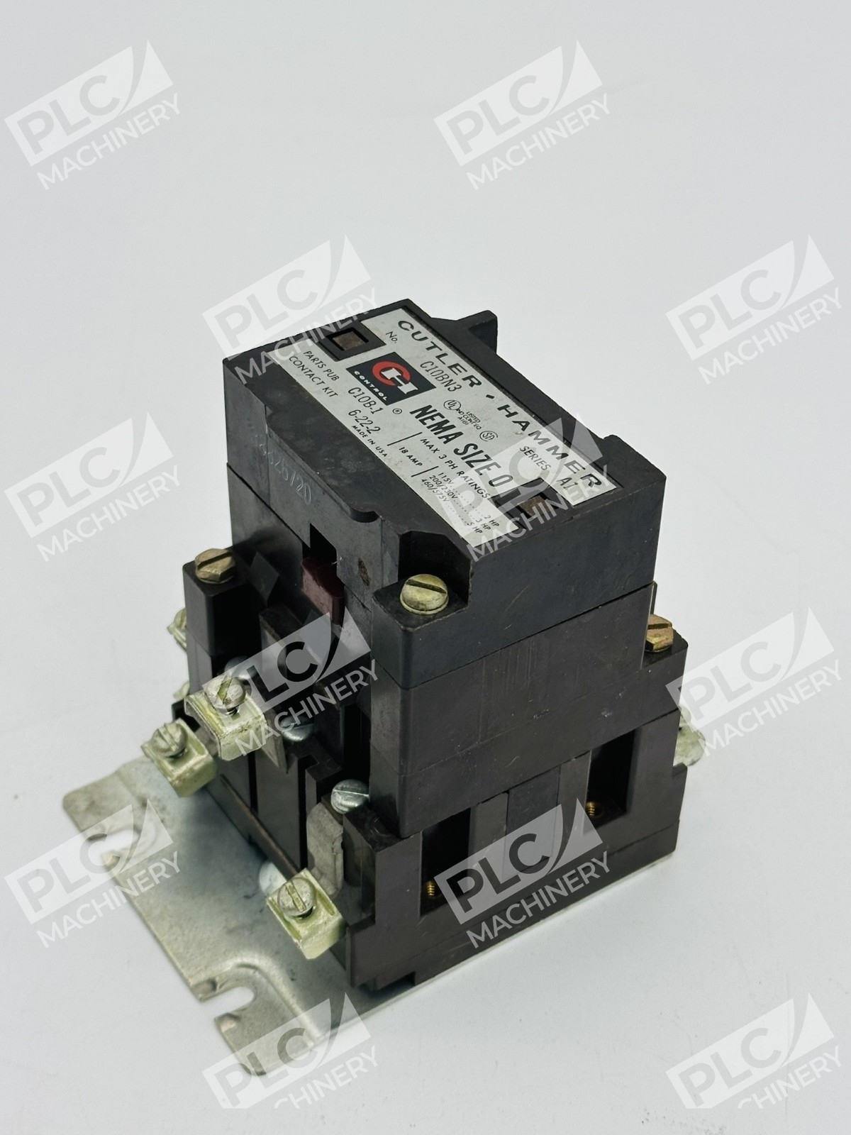 Cutler Hammer C10BN3 NEMA Size 0 Magnetic Contactor Series A1 - Image 3