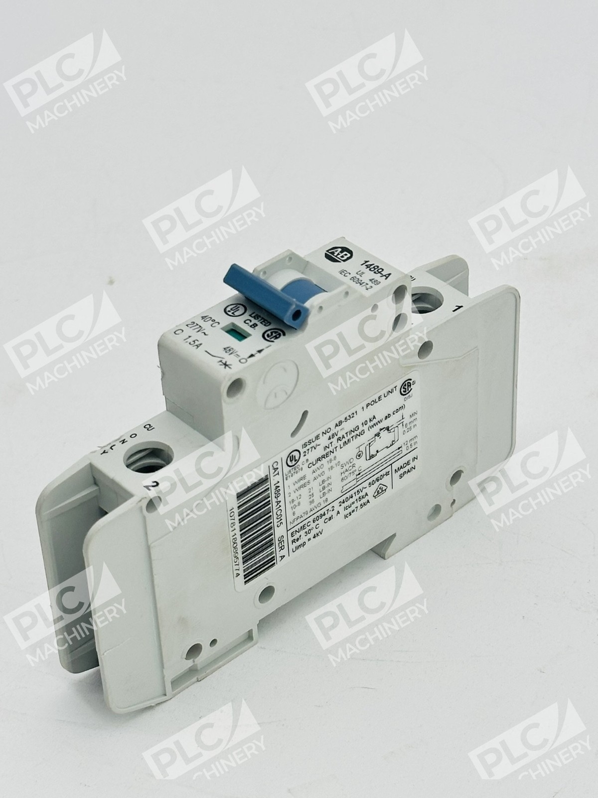 Allen Bradley 1489-A1C015 Miniature Circuit Breaker 1 Pole 15A Ser A - Image 2