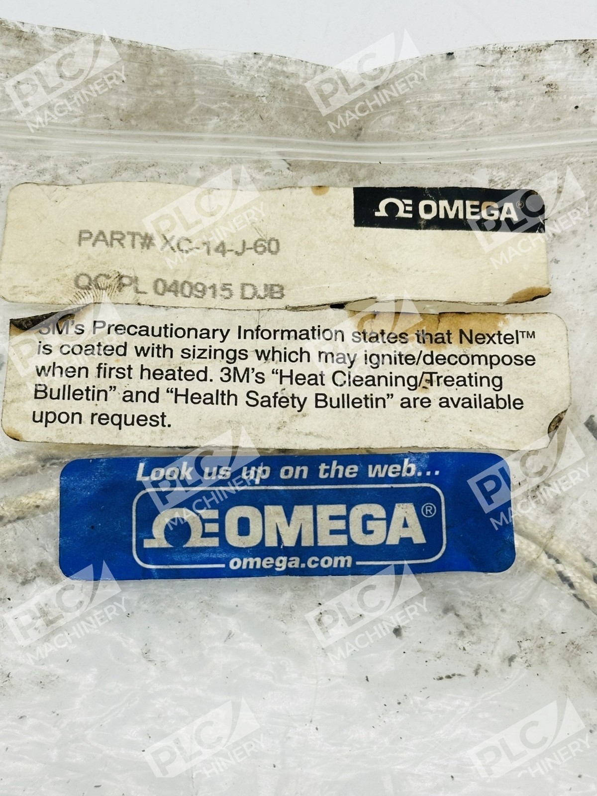 Omega XC-14-J-60 Nextel Ceramic Insulated Thermocouple Wire - Image 2