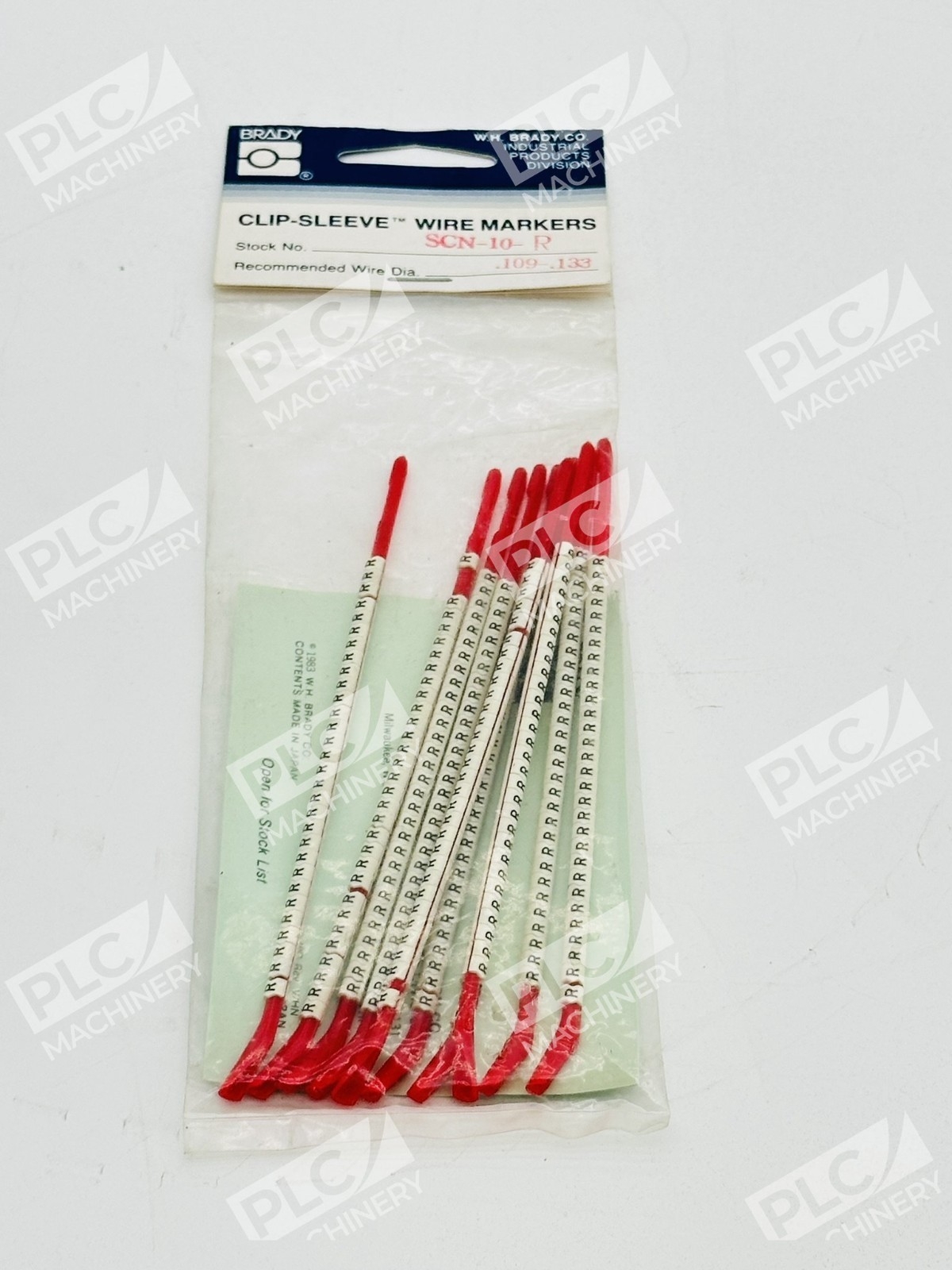 Brady SCN-10-R Clip-Sleeve Wire Markers