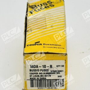 Cooper Bussmann MDA-10-R Time-Delay Ceramic Tube Fuses Box of 50