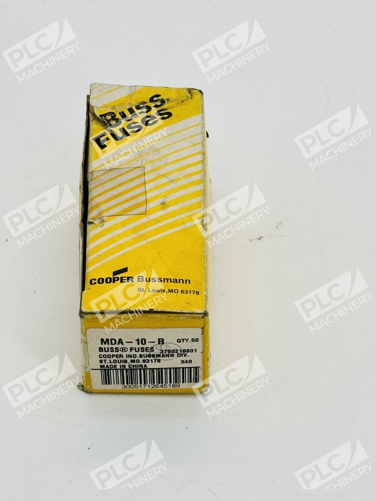 Cooper Bussmann MDA-10-R Time-Delay Ceramic Tube Fuses Box of 50 - Image 2