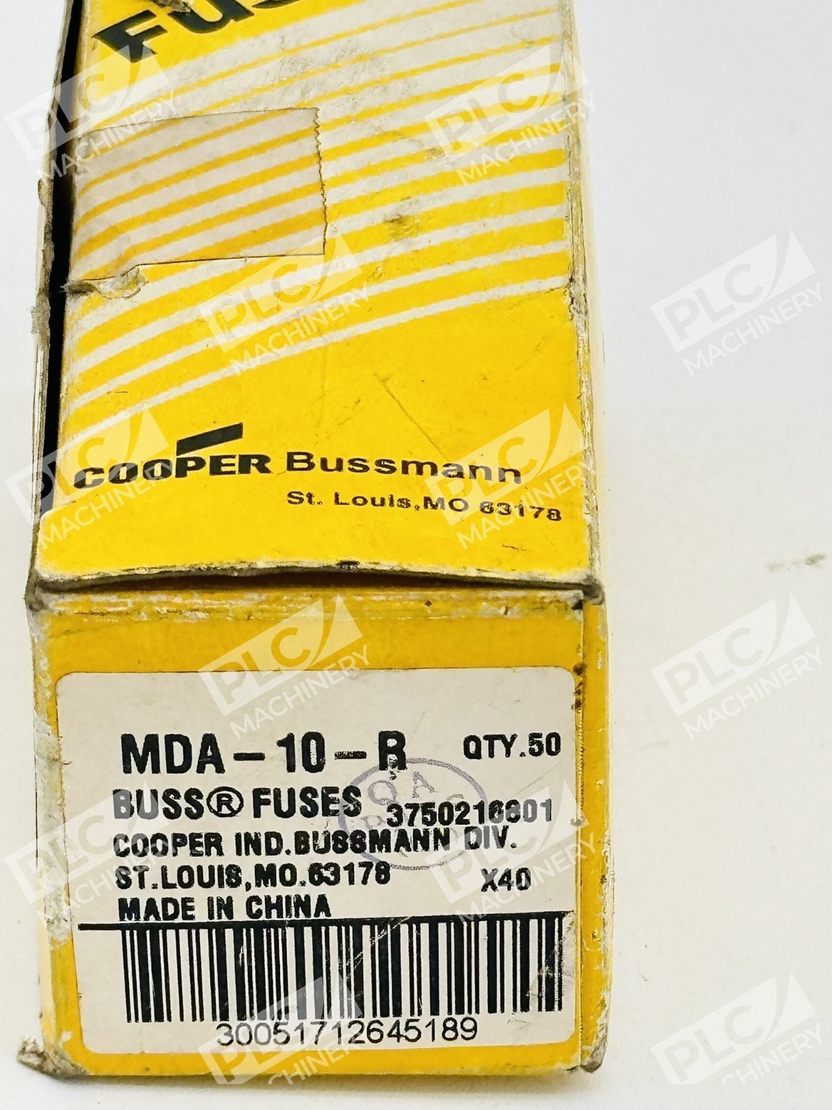 Cooper Bussmann MDA-10-R Time-Delay Ceramic Tube Fuses Box of 50 - Image 3