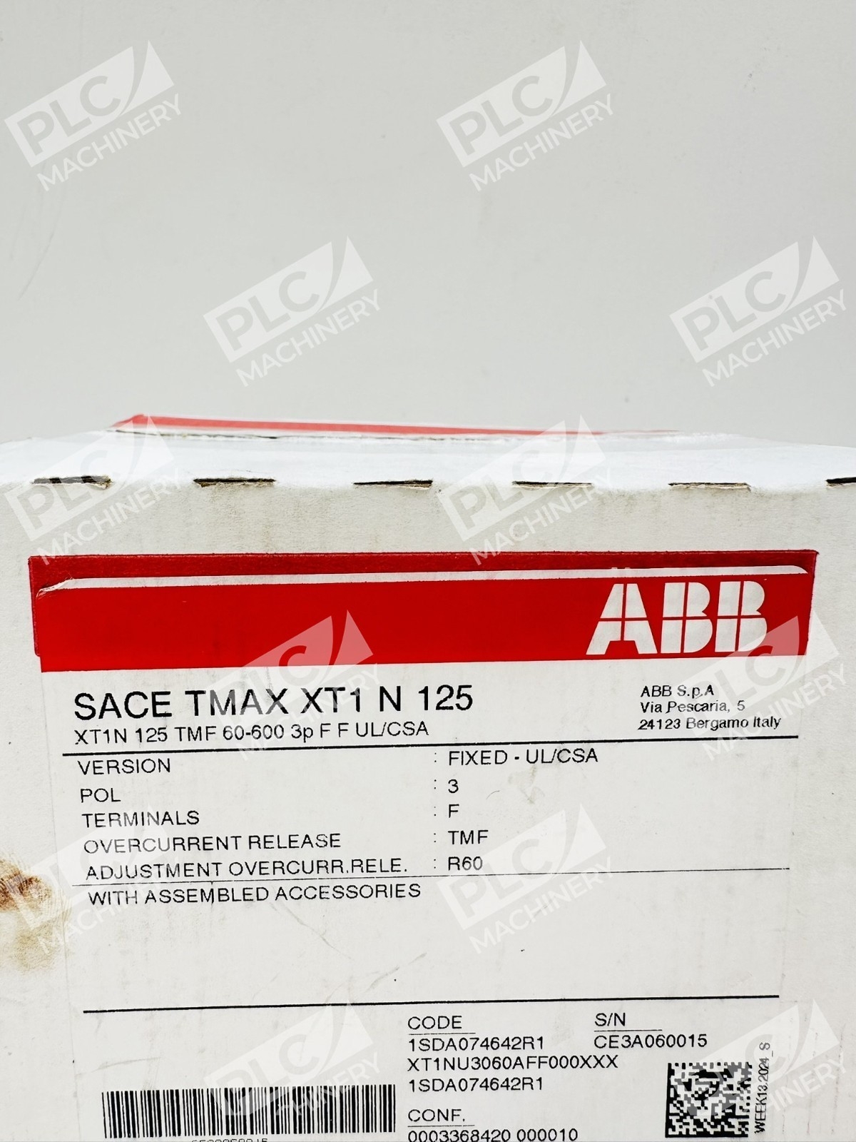 ABB 1SDA074642R1 SACE TMAX XT1 N 125 Circuit Breaker 60-300A - Image 2