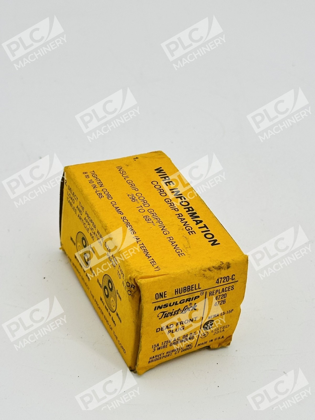 Hubbell 4720-C Twist-Lock Insulgrip Dead Front Plug Lot of 4 - Image 2