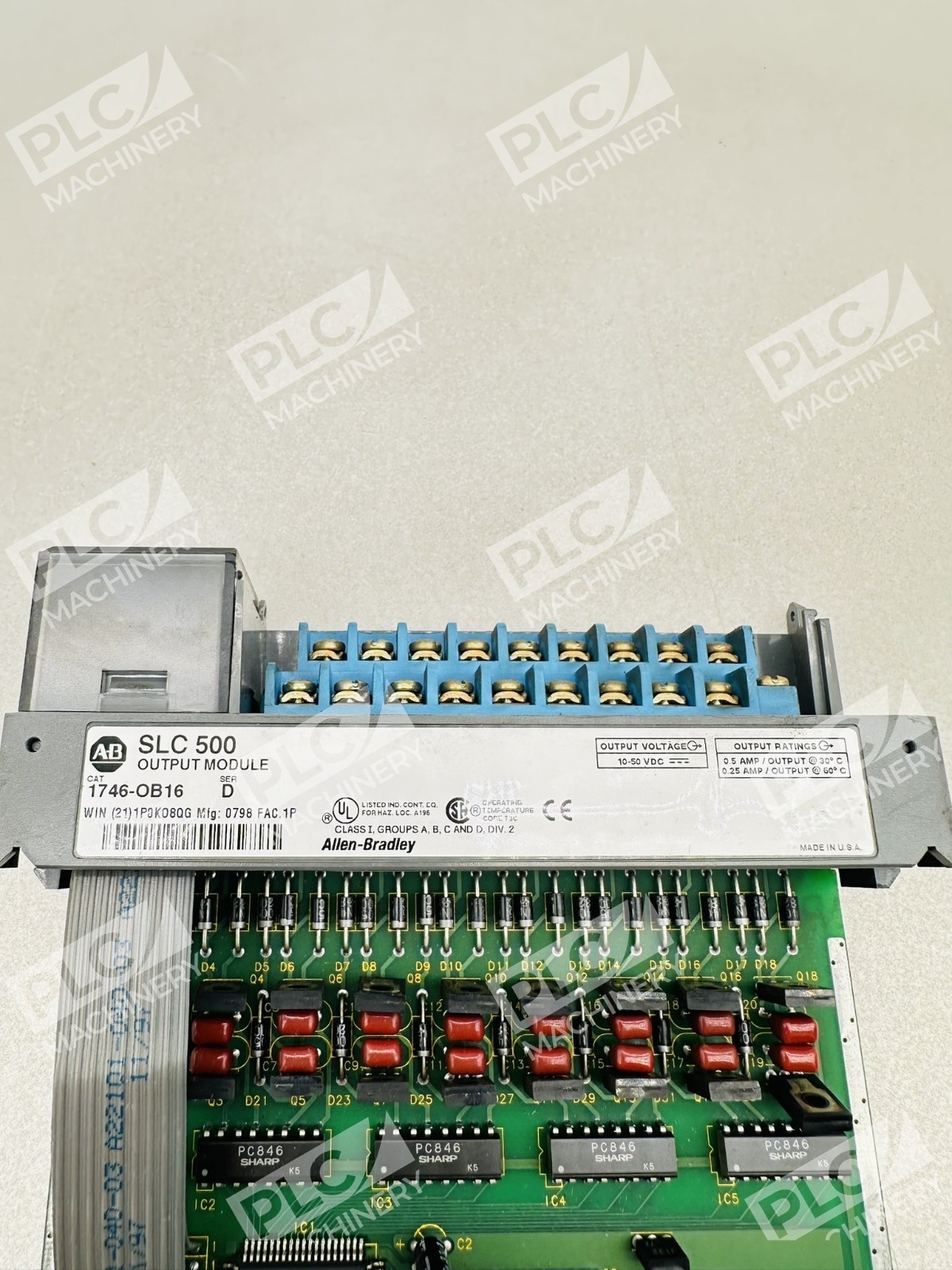 Allen Bradley 1746-OB16 Series D SLC 500 Output Module No Door - Image 8