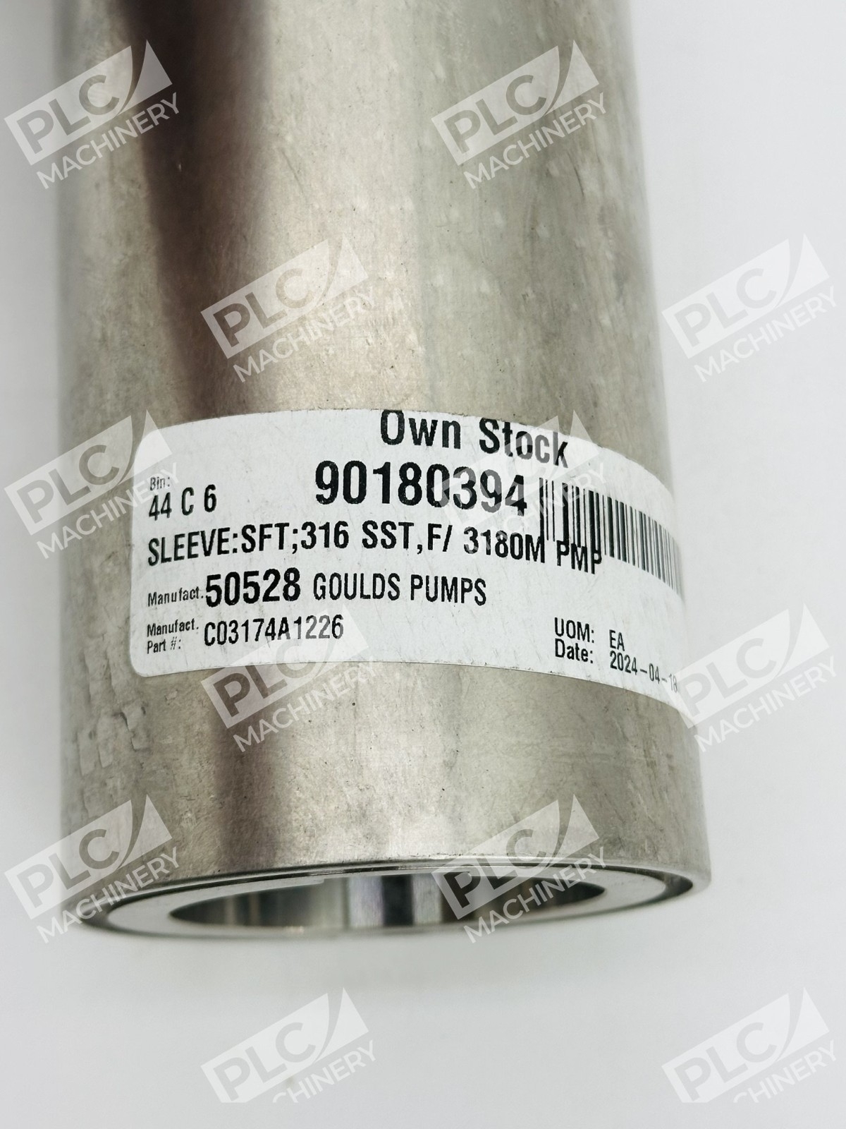 Goulds C03174A 2229 Shaft Sleeve 316 Stainless Steel 3180M Pump - Image 5