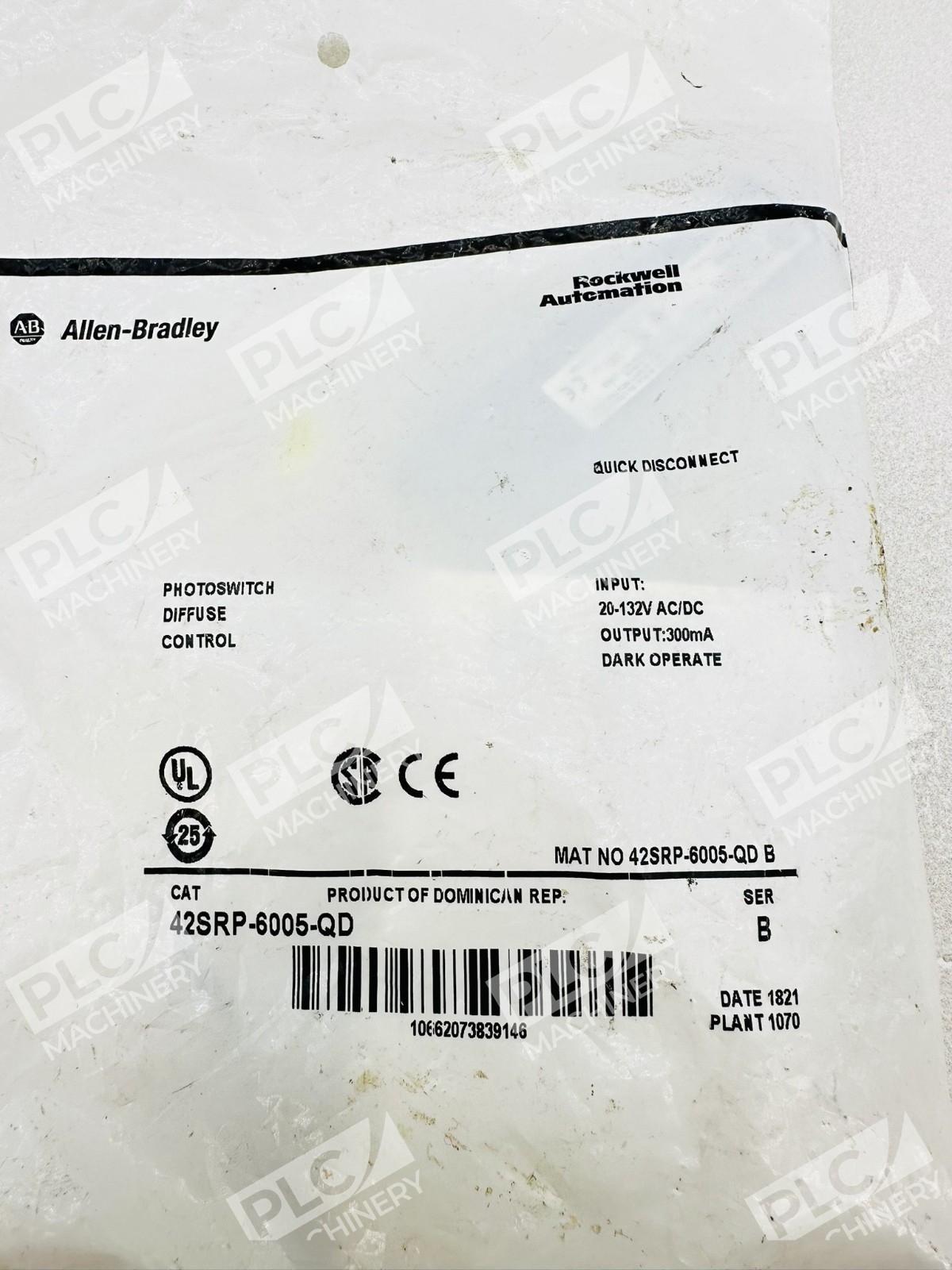 Allen Bradley 42SRP-6005-QD Photoswitch Diffuse Control Ser B - Image 2
