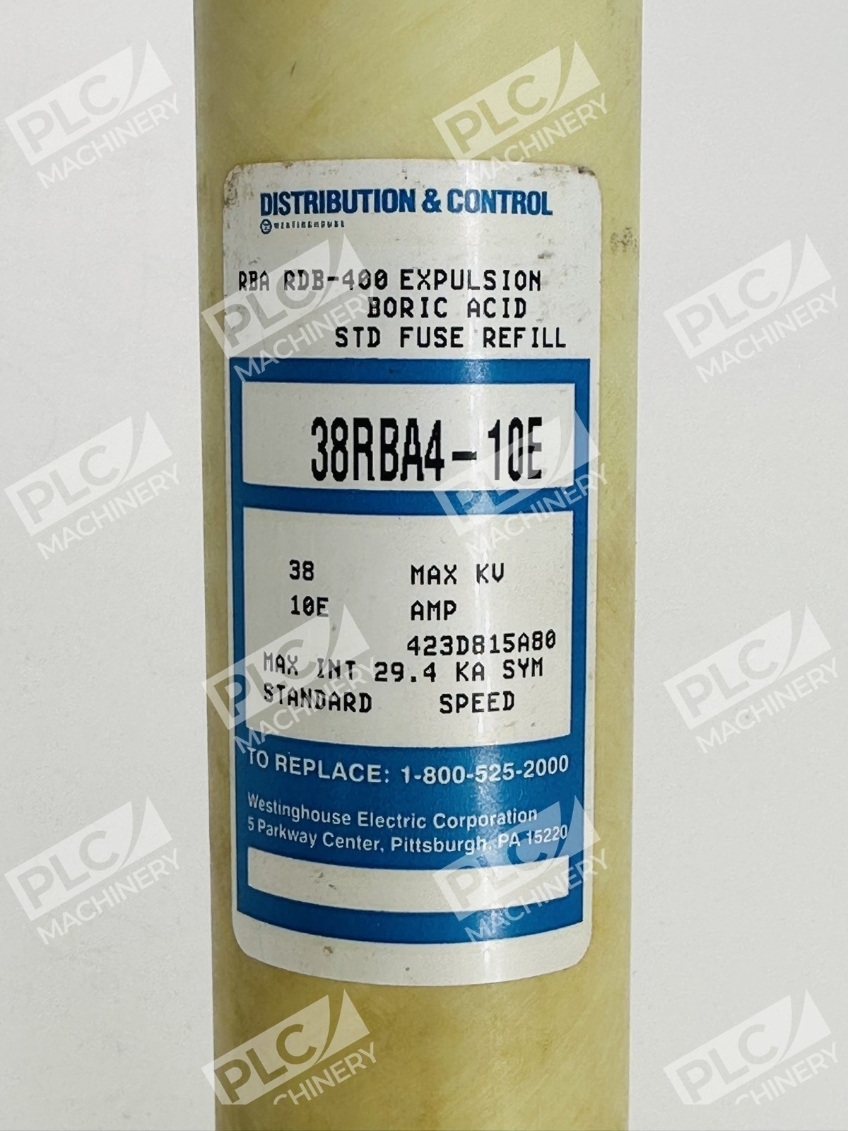 Westinghouse 38RBA4-10E Expulsion Fuse Refill 38KV Max 10E Amp - Image 7