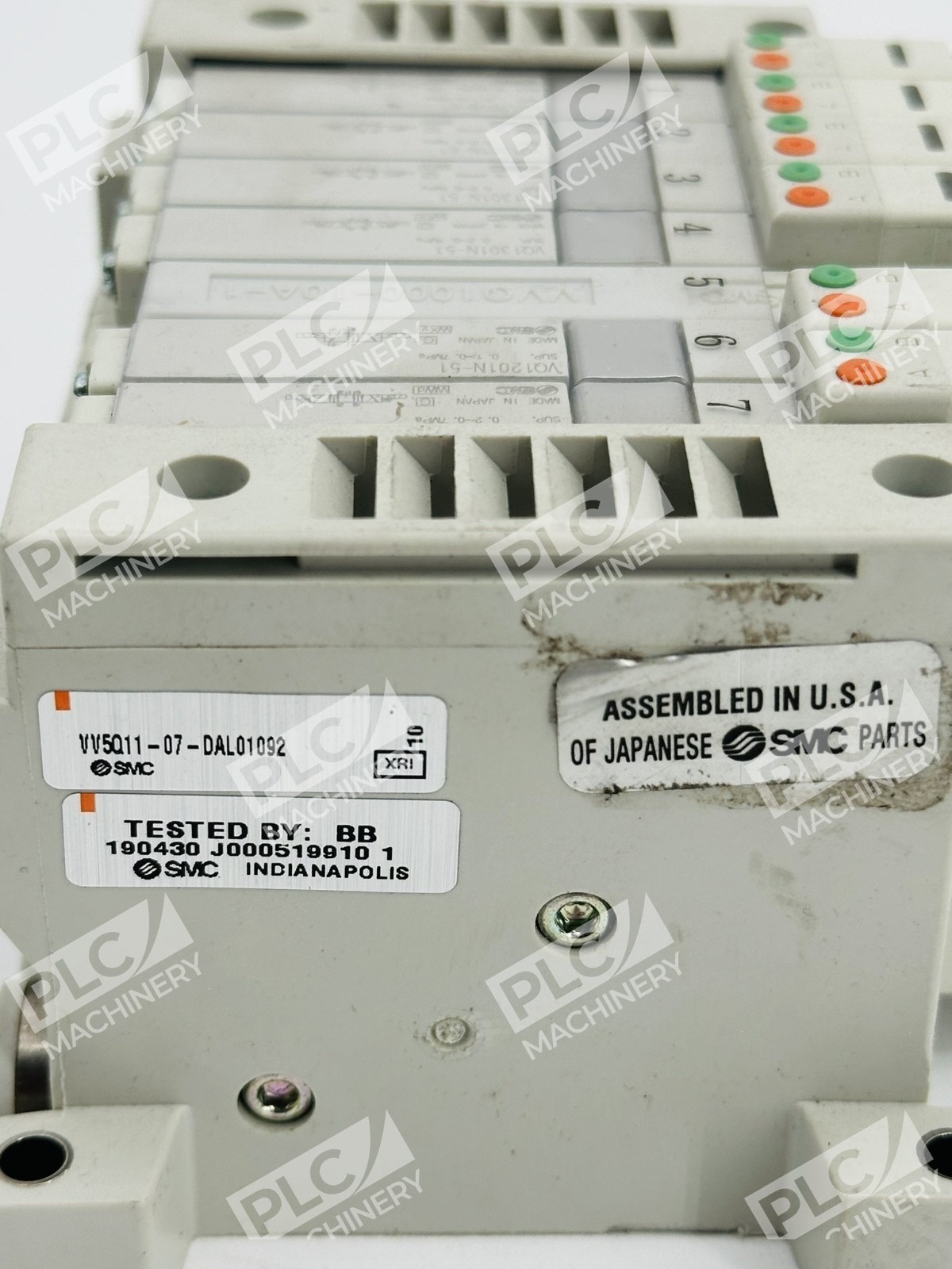 SMC VV5Q11-07-DAL01092 Solenoid Valve Manifold - Image 7