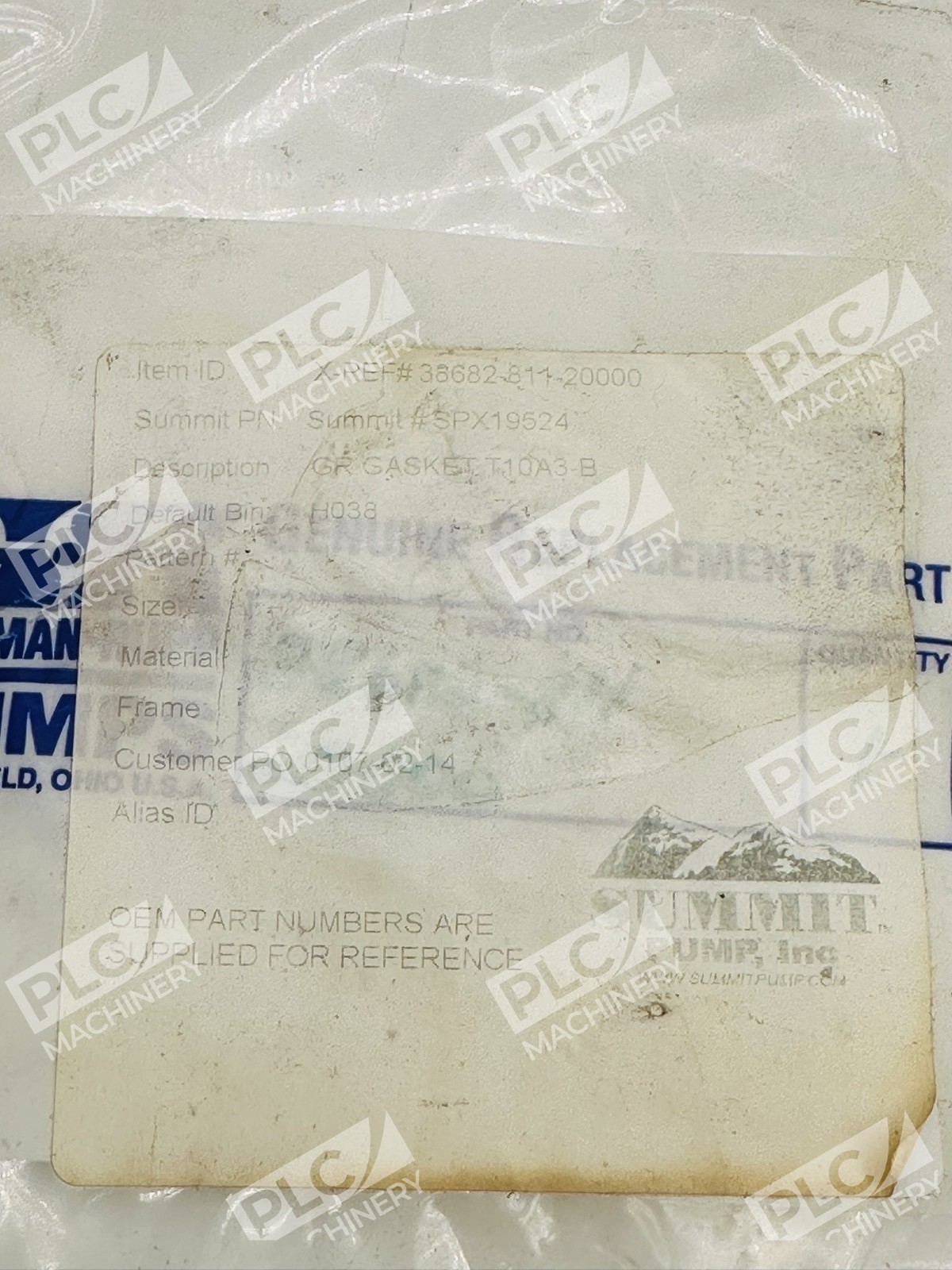 Summit Pump SPX19524 Gorman-Rupp Gasket - Image 3