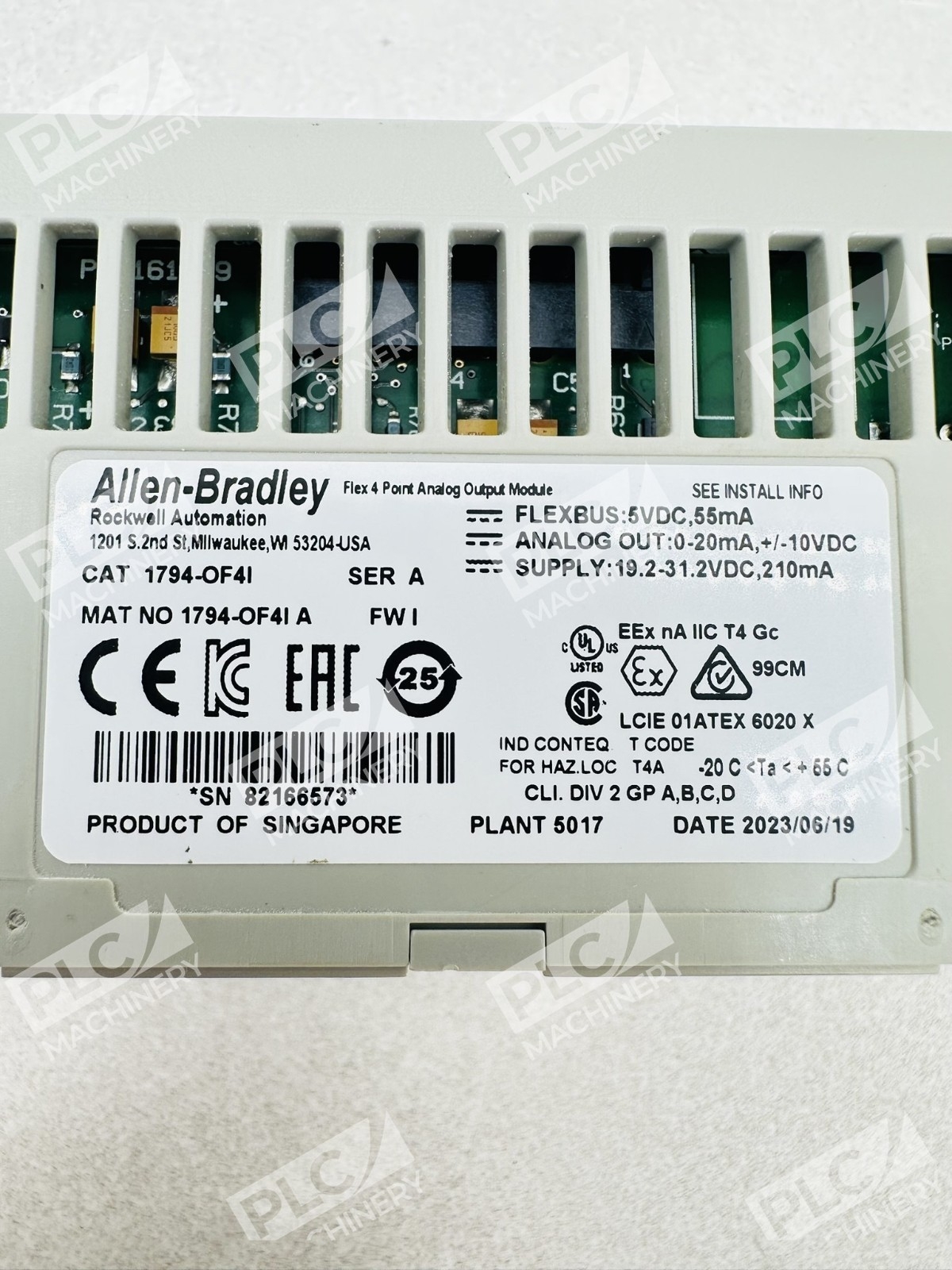 Allen Bradley 1794-OF4I Series A Output Module (Mismatched Serial Number Box) - Image 6