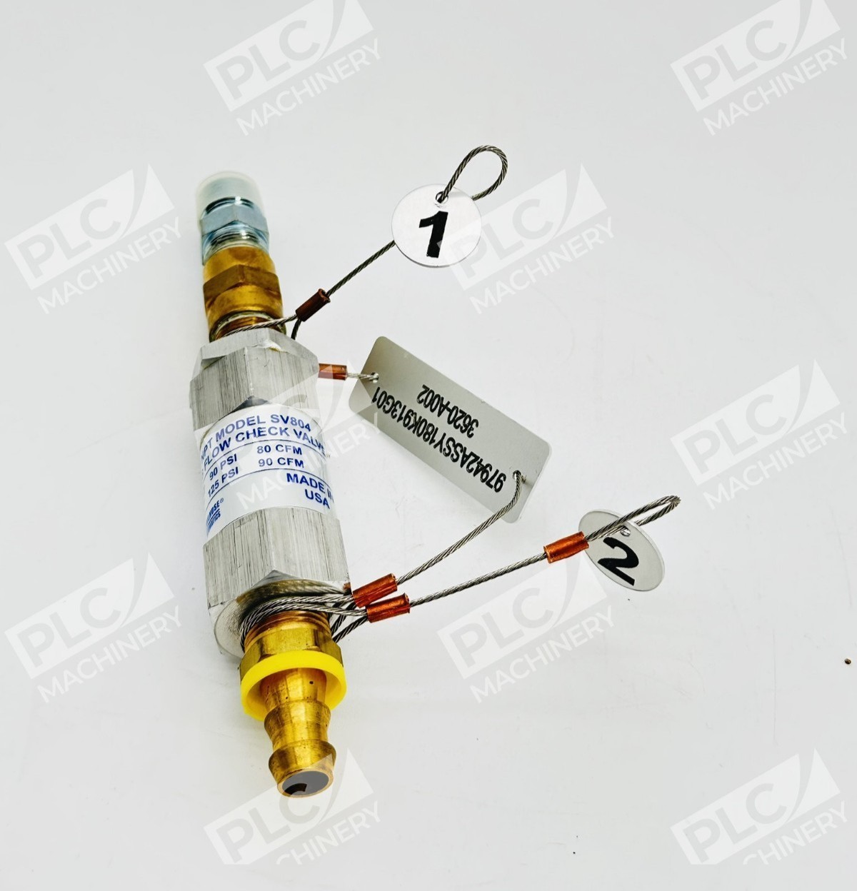 Coilhose Pneumatics SV804 Safety Excess Flow Check Valve 1/2" NPT