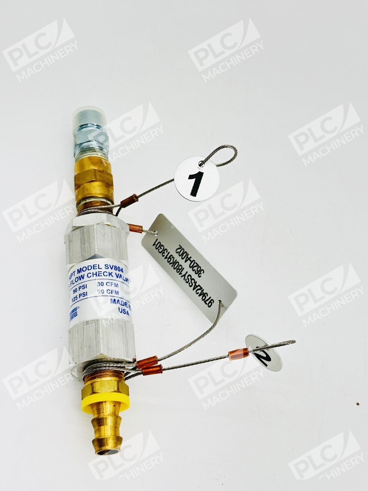 Coilhose Pneumatics SV804 Safety Excess Flow Check Valve 1/2" NPT - Image 2