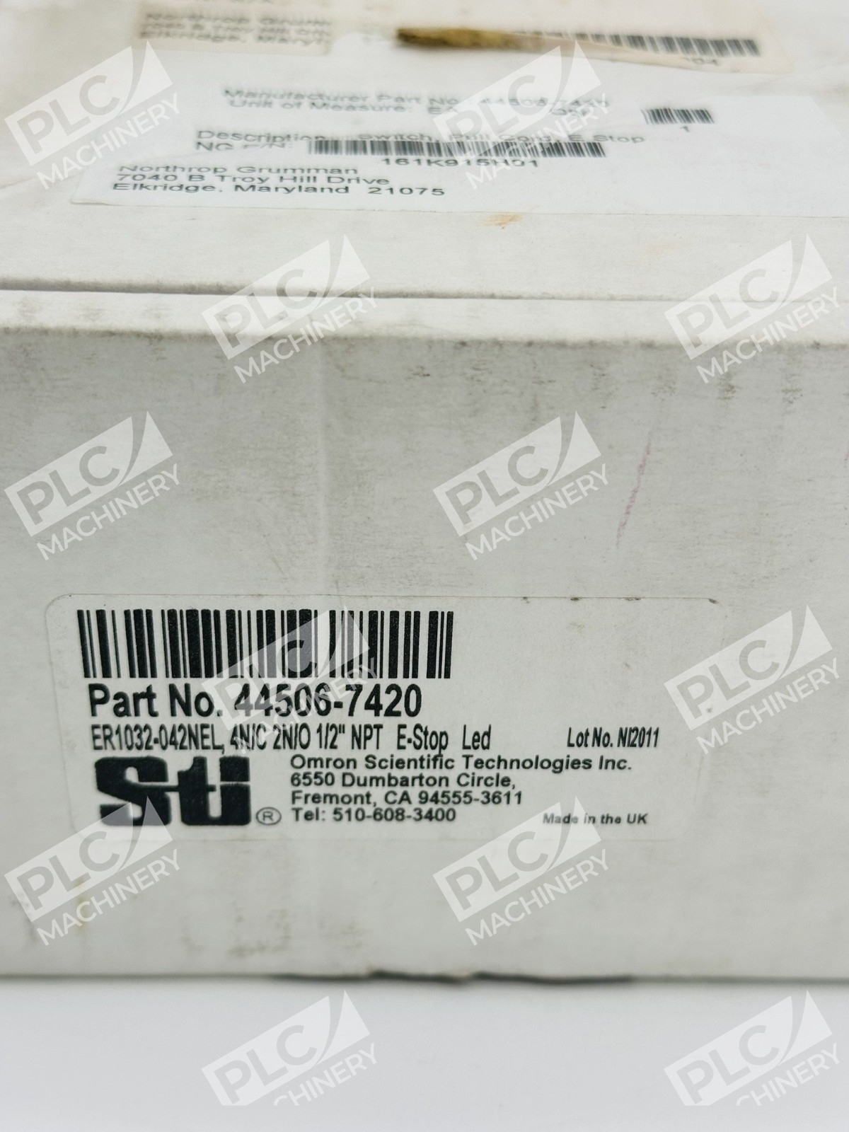 STI ER1032-042NEL Emergency Stop Pushbutton Switch LED 44506-7420 - Image 3