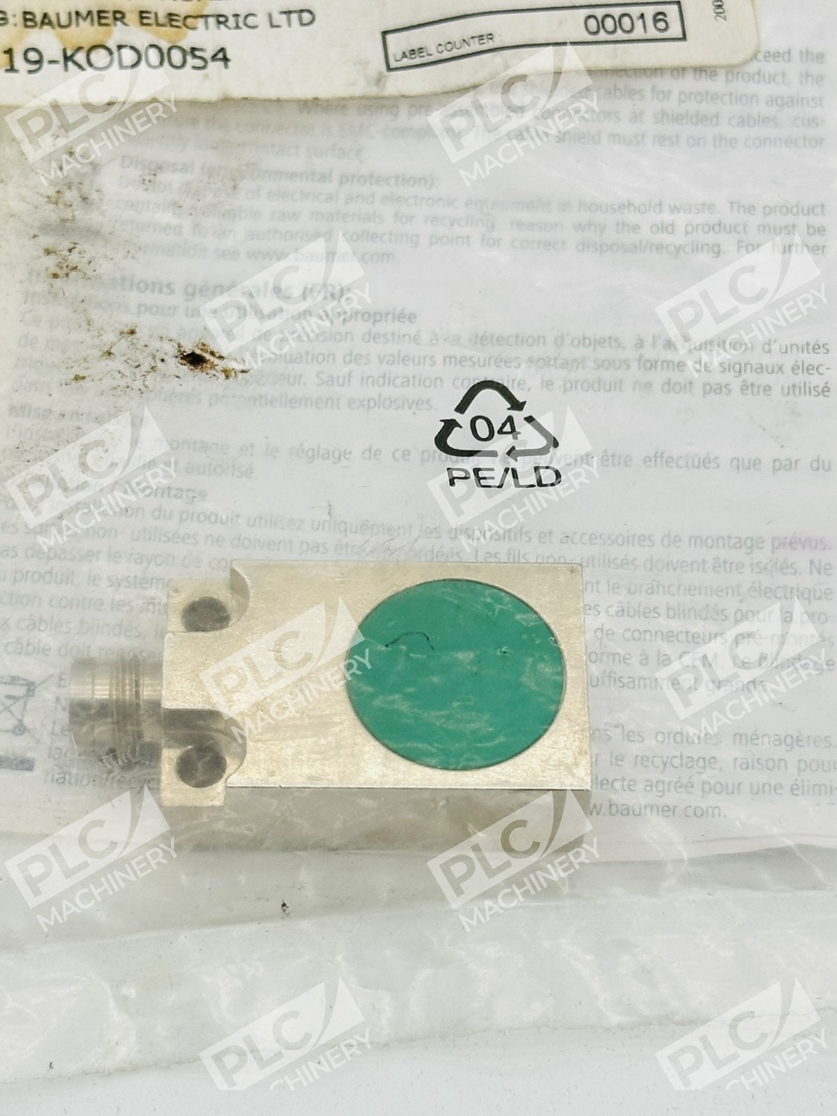 Baumer IFFM 20P17A3/S35L Inductive Proximity Sensor - Image 3
