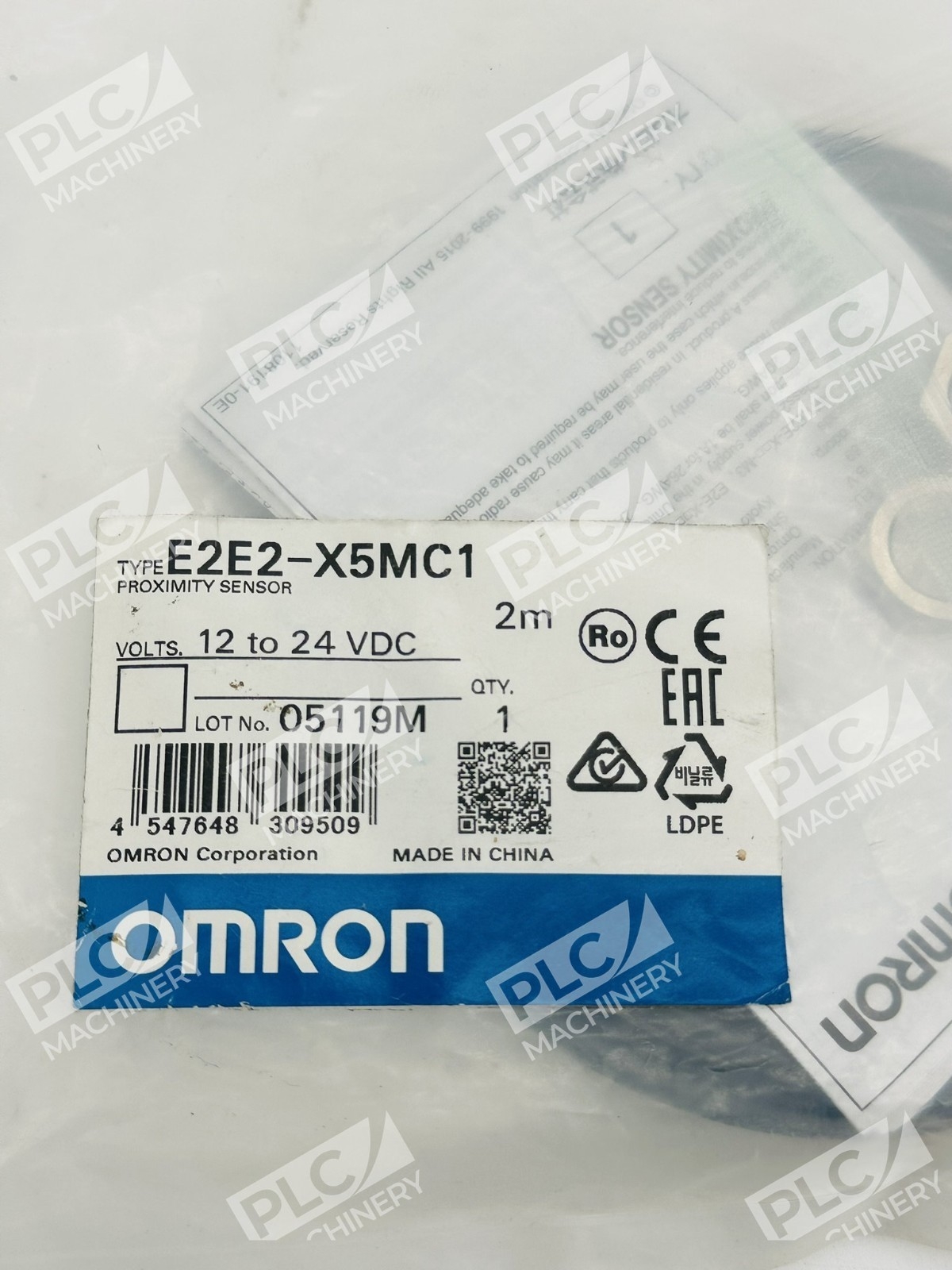 Omron E2E2-X5MC1 Inductive Proximity Sensor 2m 12-24VDC - Image 2