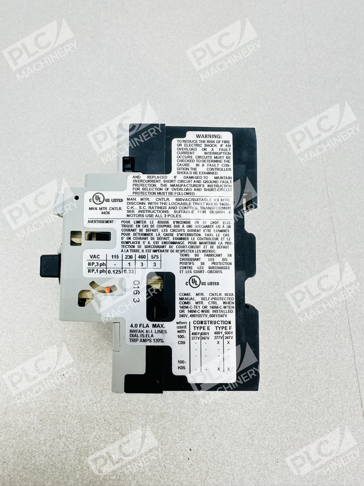 Allen Bradley 140M-C2E-B40 Series D Motor Protector Circuit Breaker - Image 7