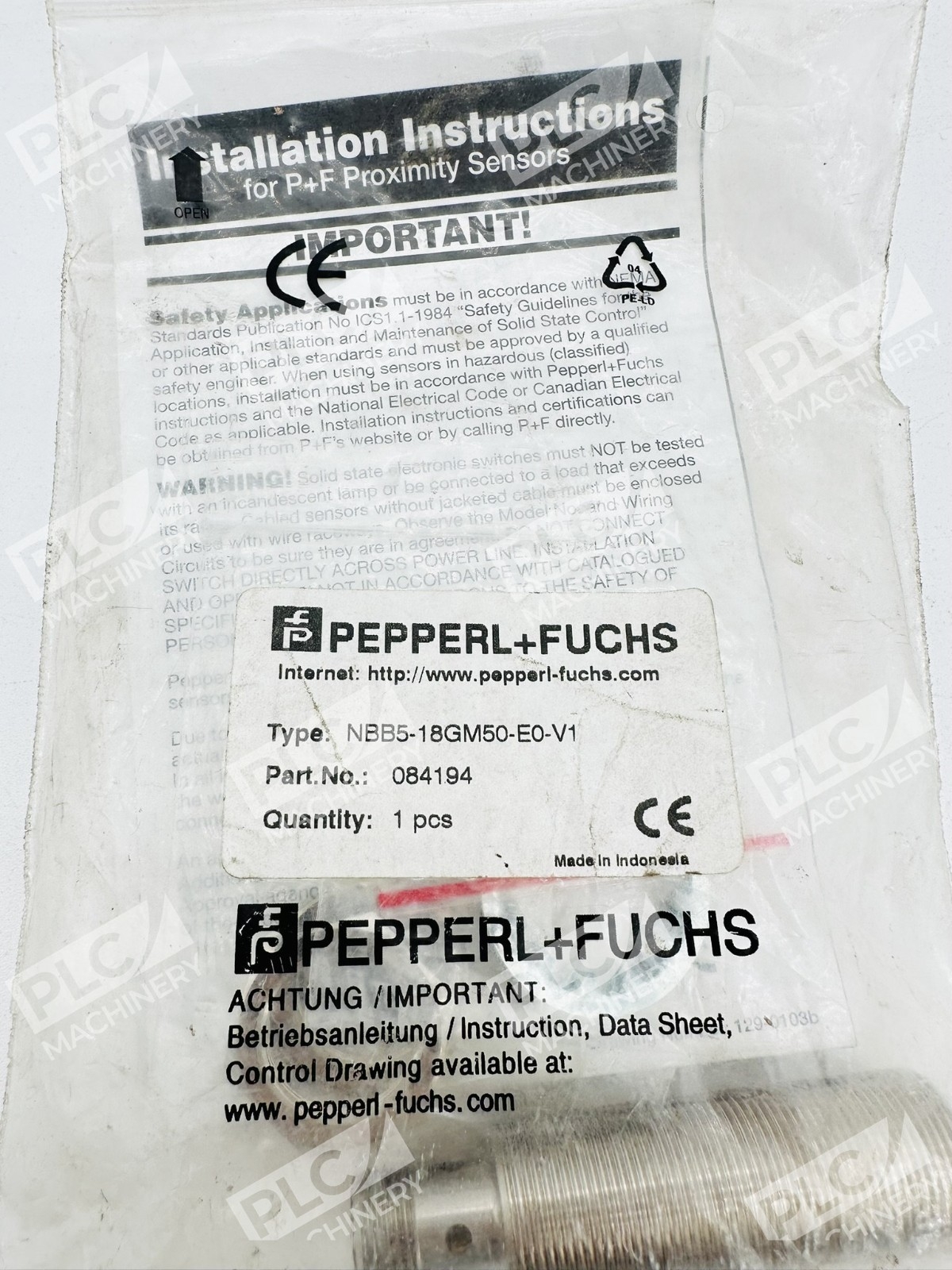 Pepperl+Fuchs NBB5-18GM50-E0-V1 Inductive Proximity Sensor - Image 2