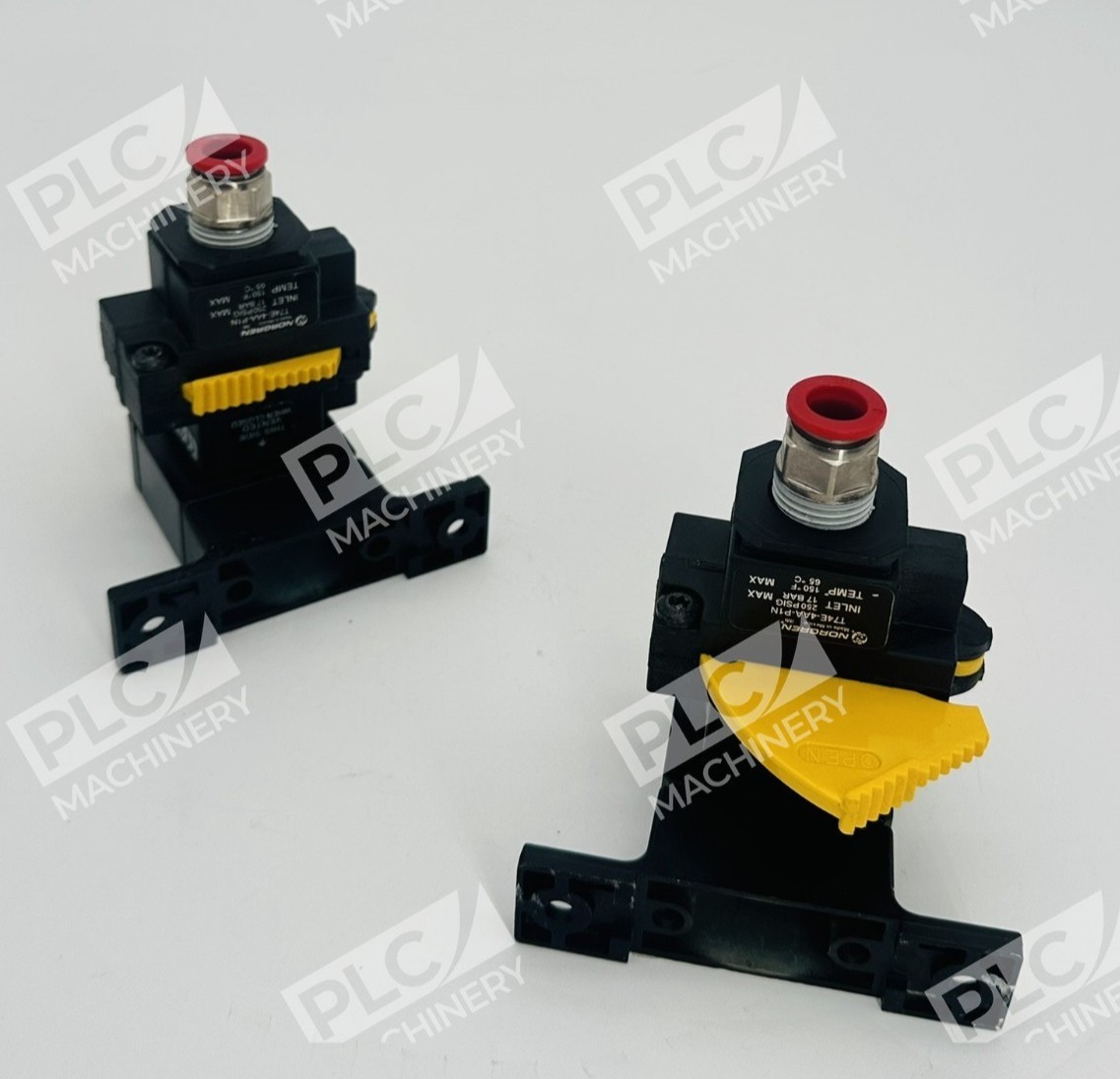 Norgren T74E-4AA-P1N Pneumatic Lockout Shut-Off Valve 250 PSIG Lot of 2