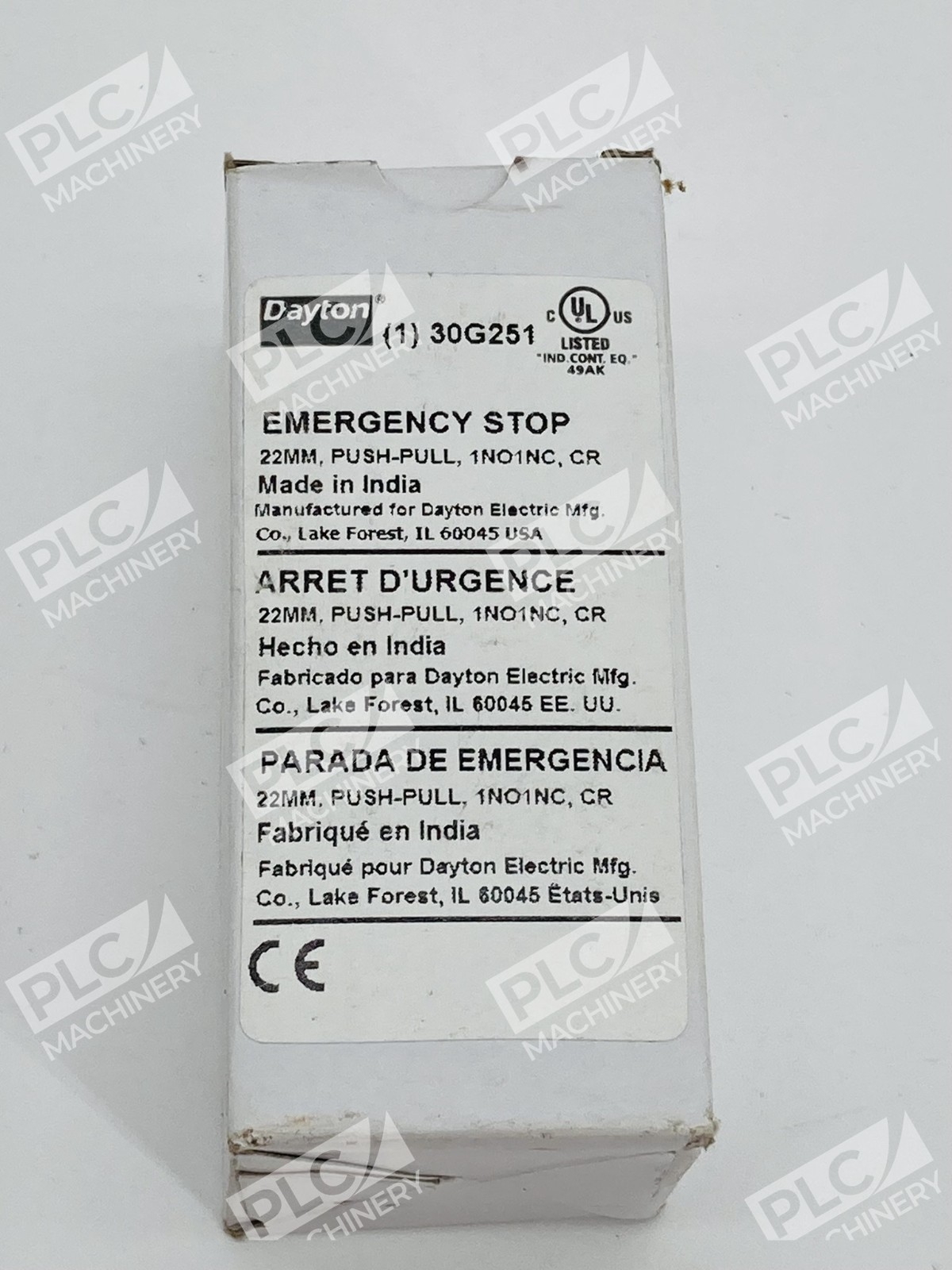 Dayton 30G251 Emergency Stop Push Button E-Stop Switch Lots of 3 - Image 3