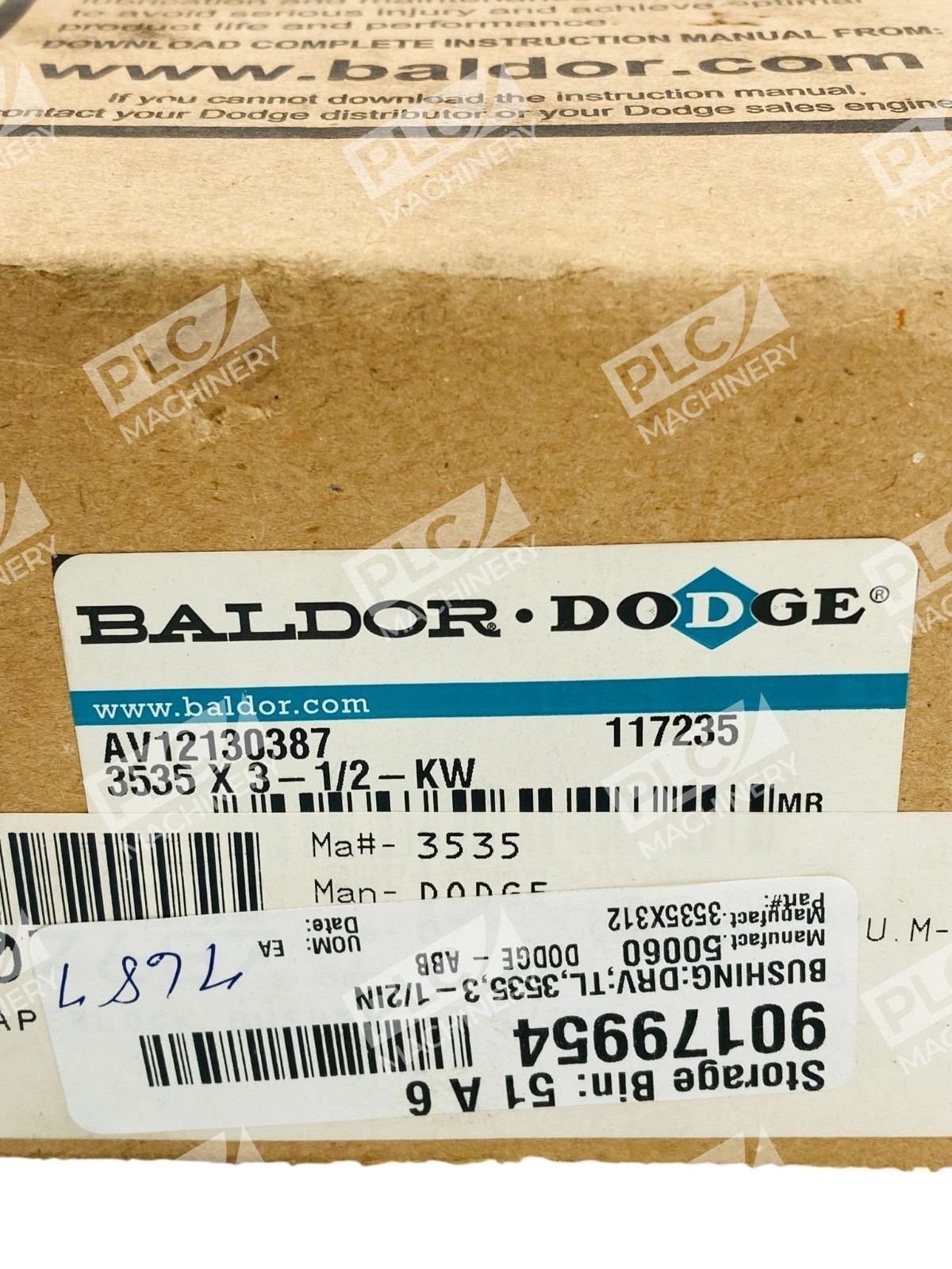 117235 - Baldor Dodge - Taper-Lock Bushing 3535 3-1/2" Bore - Image 3