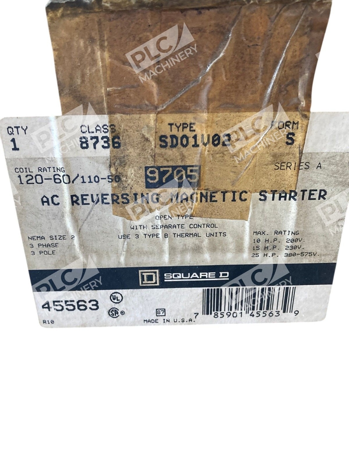 8736 SDO1 - Square D - Nema Size 2 Magnetic Contactor - Image 2