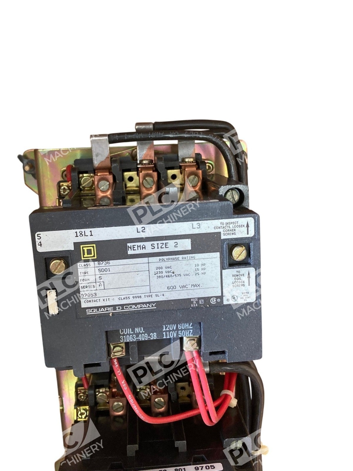 8736 SDO1 - Square D - Nema Size 2 Magnetic Contactor - Image 10