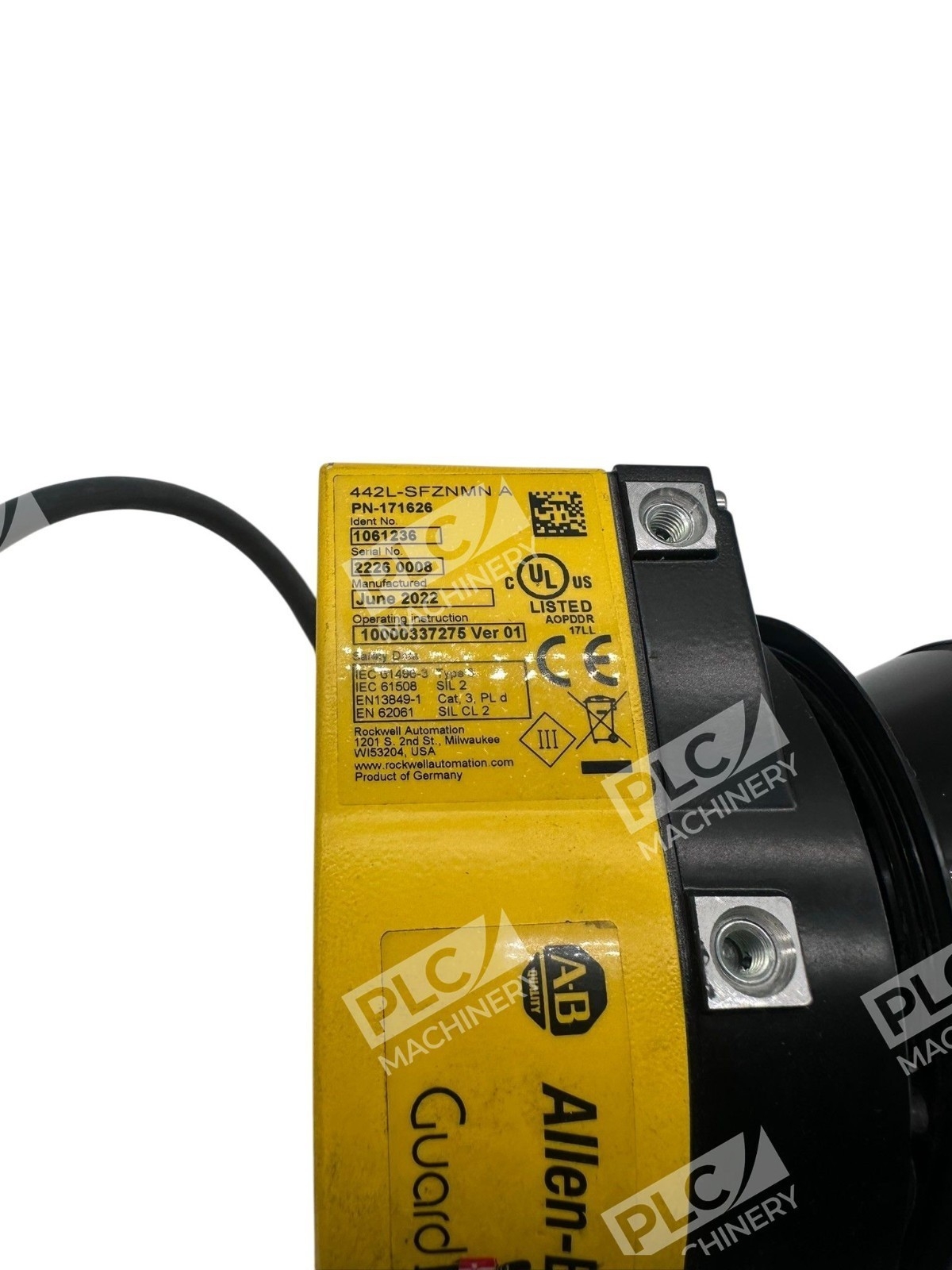 442L-SFZNMN A - Allen-Bradley - Guardmaster SafeZone Mild Safety Laser Scanner - Image 3