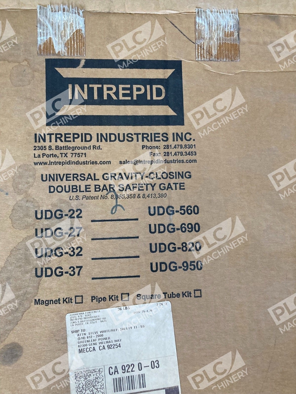Intrepid Universal UDG-22 Gravity-Closing Double Bar Safety Gate Box of 2 - Image 2