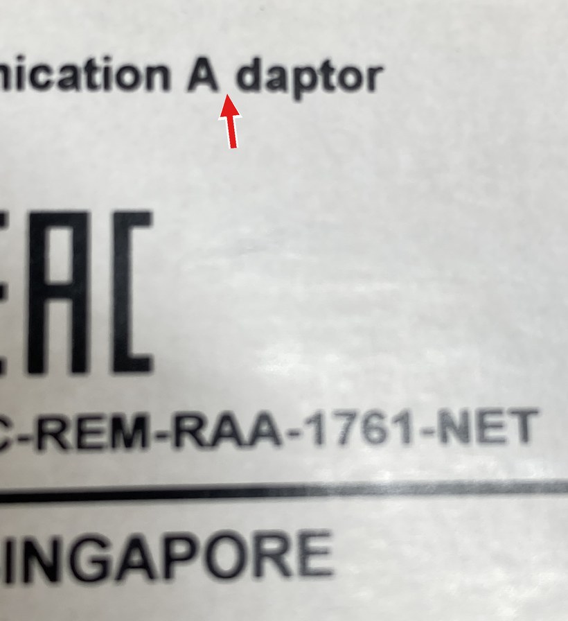 Counterfeit Allen-Bradley label splitting Adaptor into A daptor