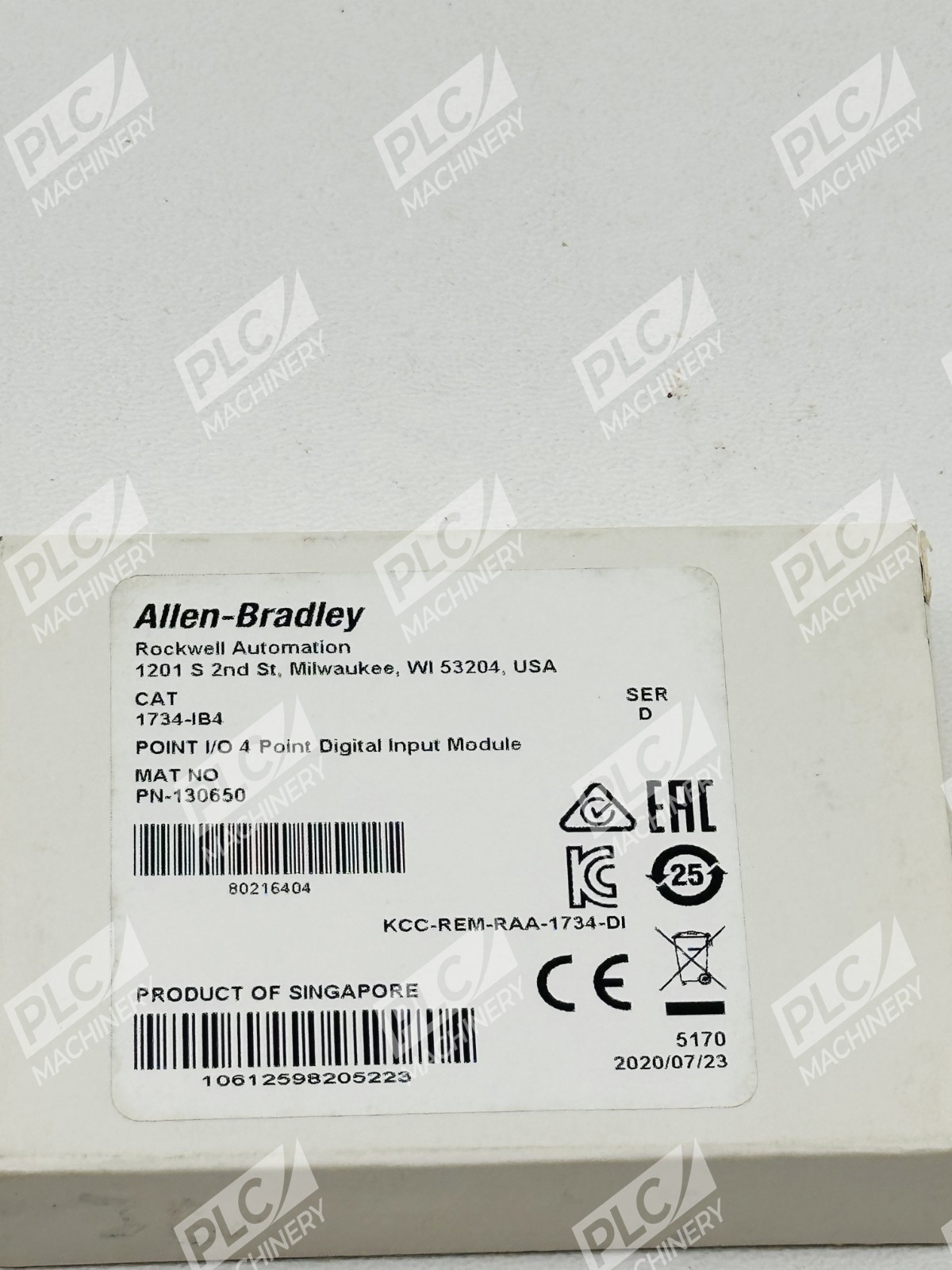 Allen Bradley 1734-IB4 Series D Point I/O 4 Point Digital Input Module - Image 2