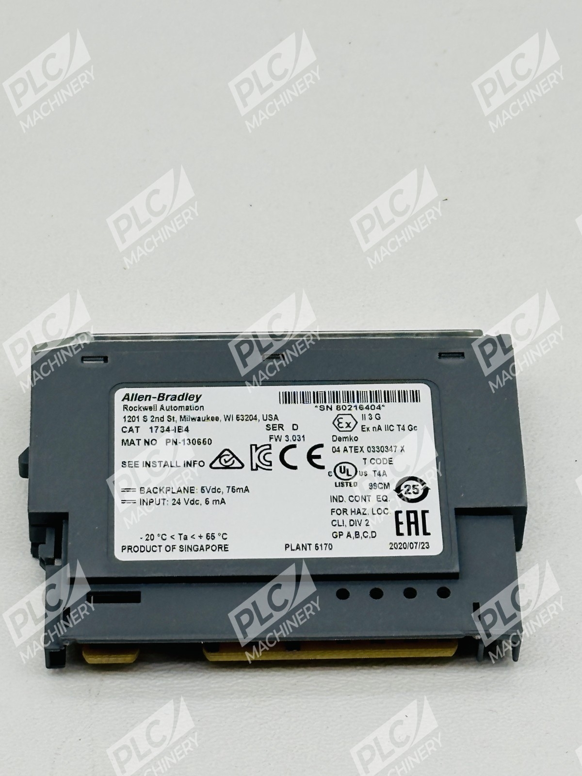 Allen Bradley 1734-IB4 Series D Point I/O 4 Point Digital Input Module - Image 7