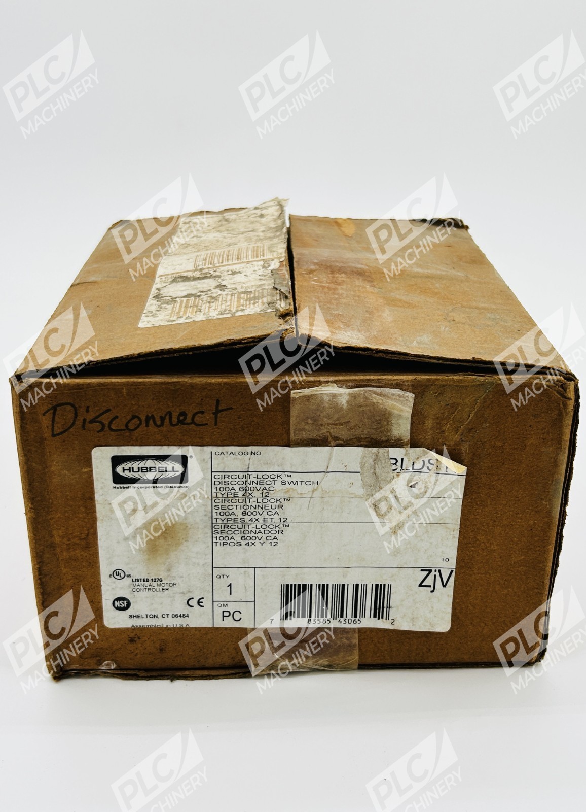 Hubbell HBLDS10 Circuit-Lock Disconnect Switch Type 4X 100A 600VAC