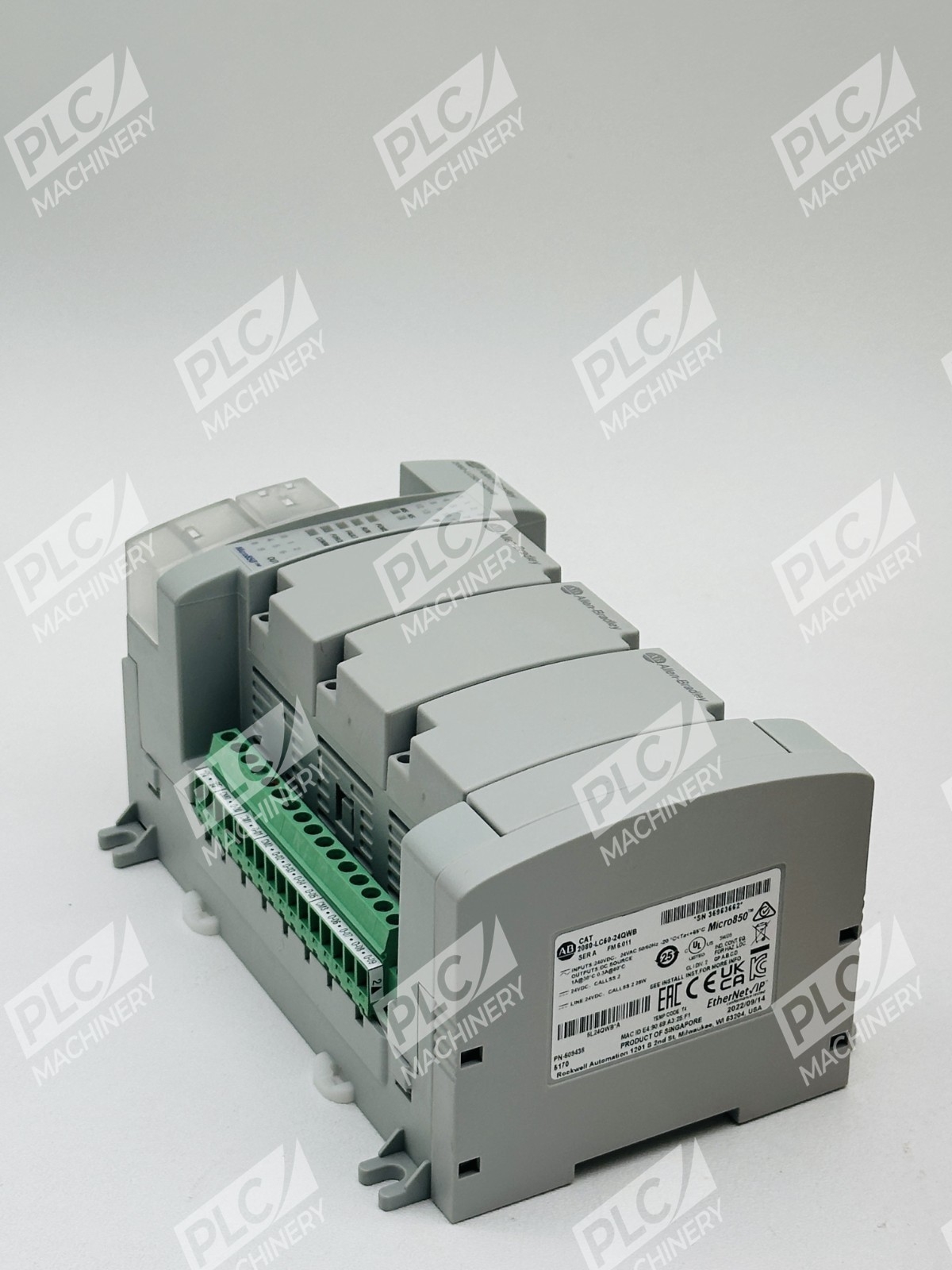 Allen Bradley 2080-LC50-24QWB Series A Micro850 24 I/O EtherNet/IP Controller - Image 9