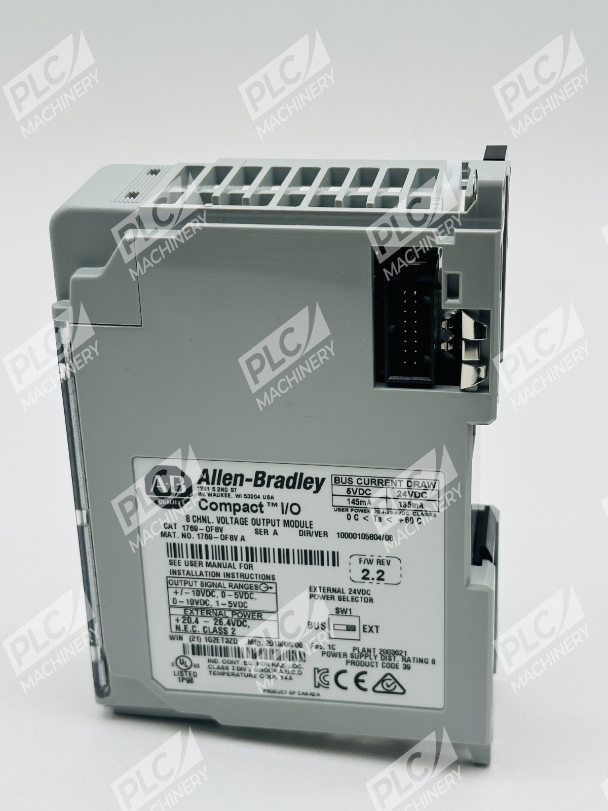 Allen Bradley 1769-OF8V Series A 8 Channel Voltage Output Module Compact I/O - Image 8