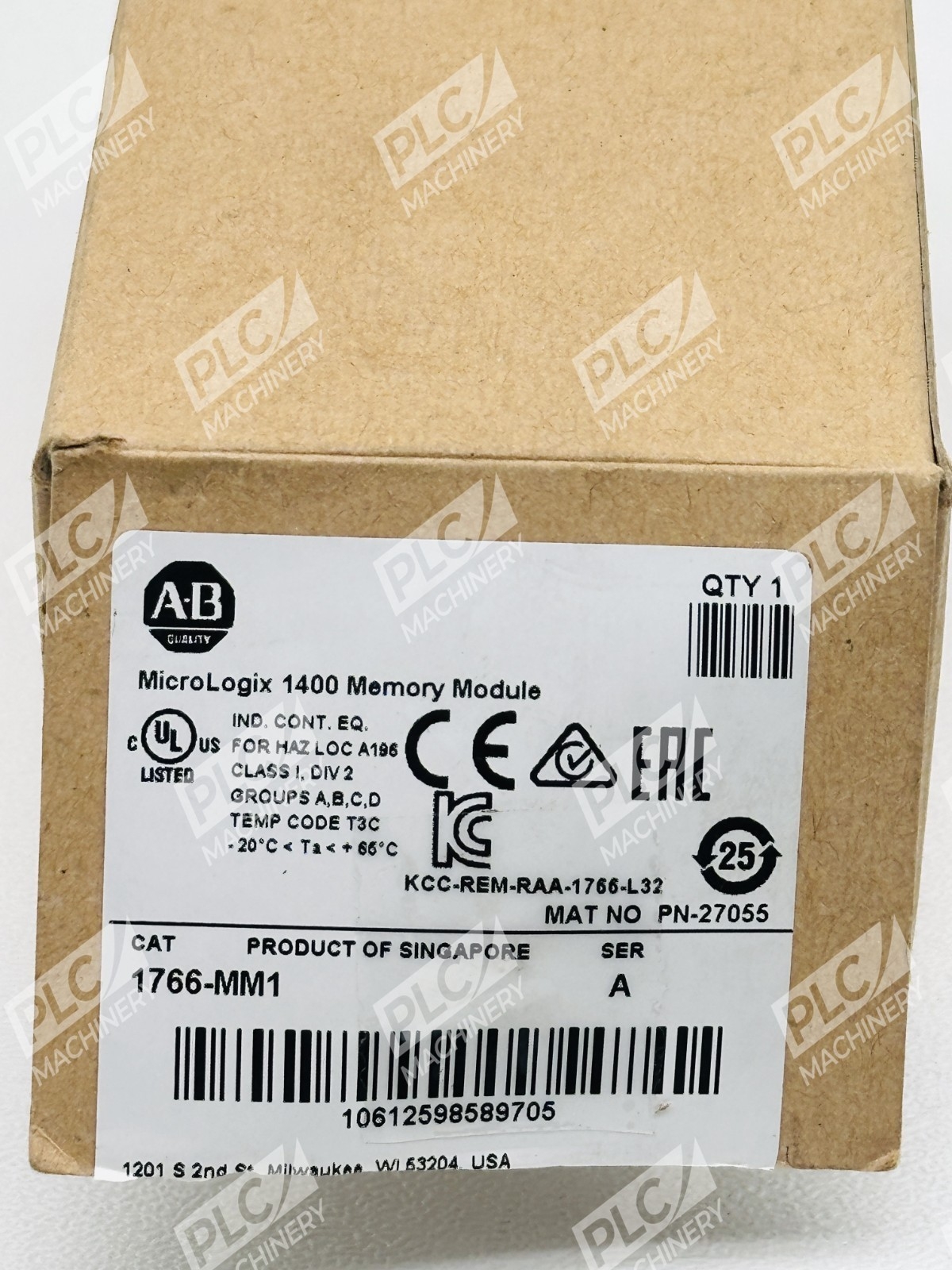 Allen Bradley 1766-MM1 Series A MicroLogix 1400 Memory Module - Image 2