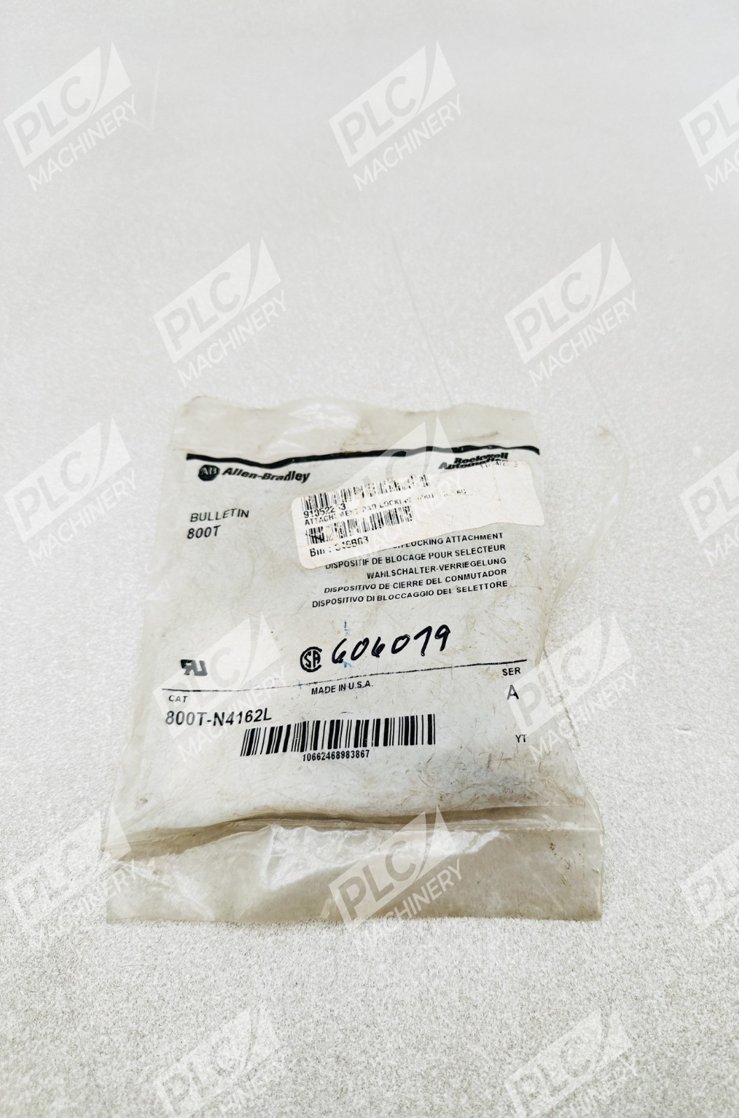Allen Bradley 800T-N4162L Selector Switch Padlocking Attachment Ser A