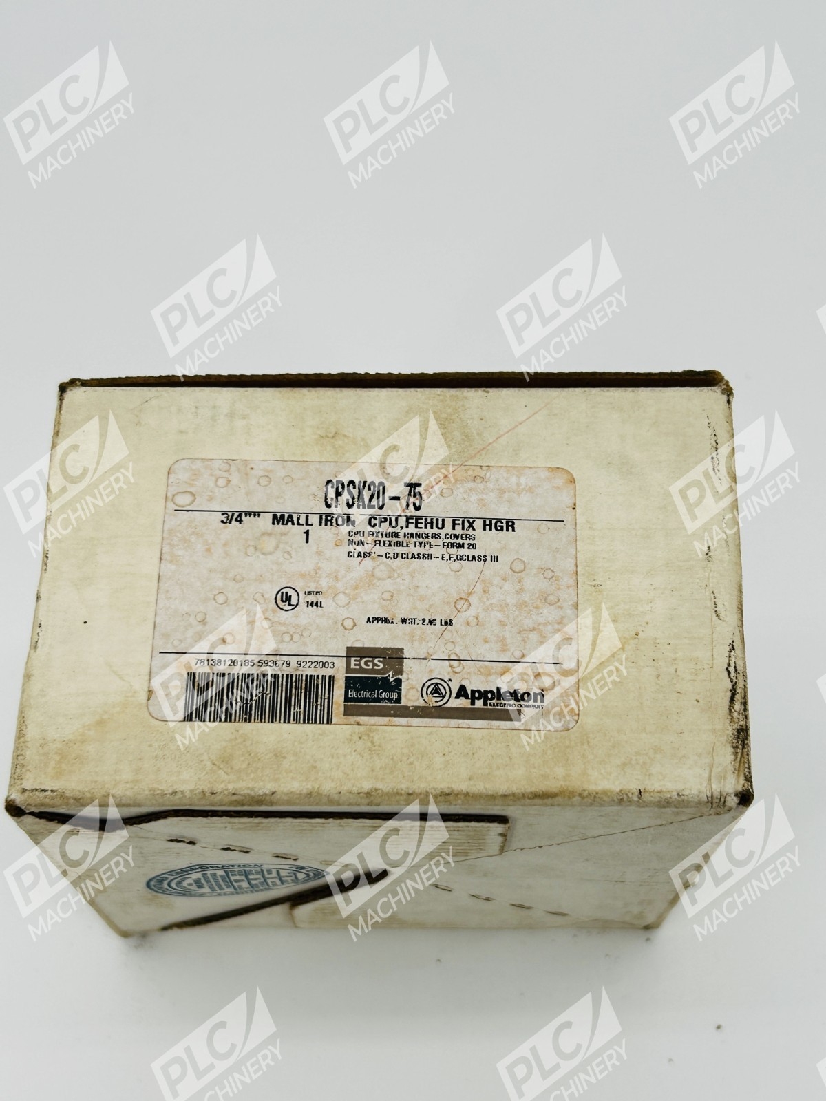 Appleton CPSK20-75 3/4" Mall Iron CPU Conduit Fixture Hanger Cover - Image 2