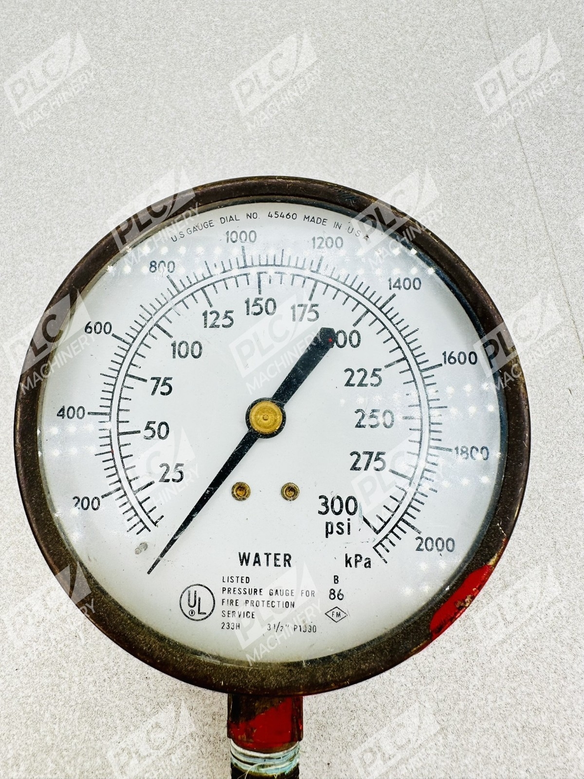 US Gauge 45460 Fire Protection Water Pressure Gauge 300 PSI - Image 2