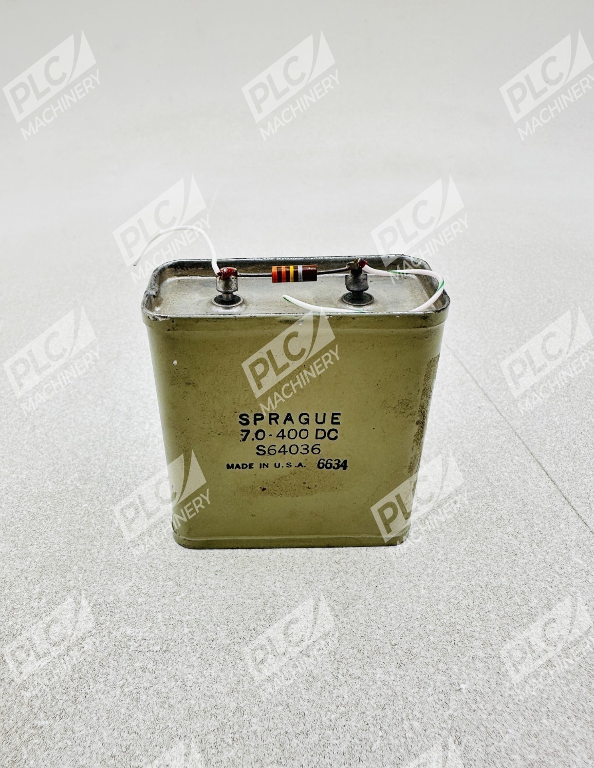Sprague S64036 Oil Filled Capacitor 7.0uF 400VDC