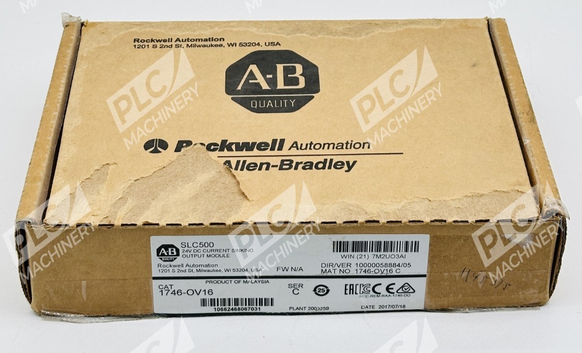 Allen Bradley 1746-OV16 Series C SLC500 24V DC Current Sinking Output Module